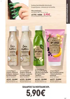 Oriflame-mainoslehti voimassa 11.03.2026 alkaen | Sivu: 157 | Tuotteet: Shampoo, Hoitoaine