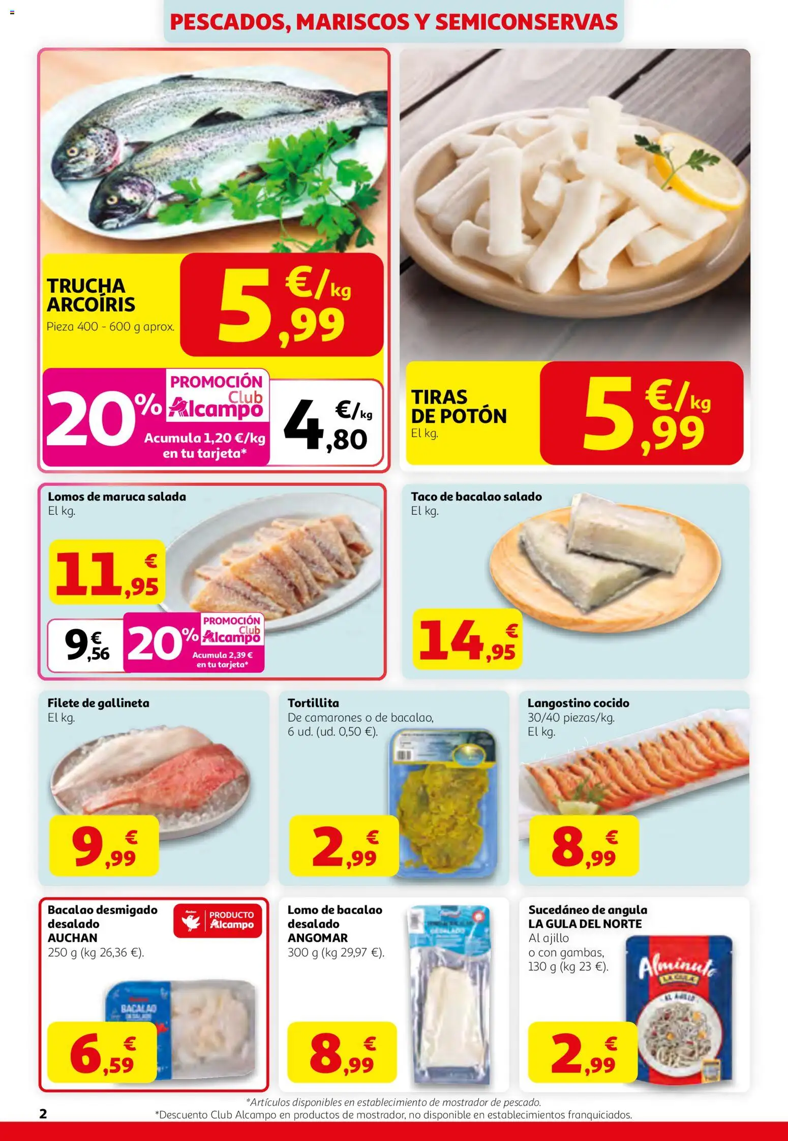 Alcampo - HP Catalán Activ´t a la Primavera │ válido desde el 12.03.2026 | Página: 2 | Productos: Pescado, Filete, Langostino