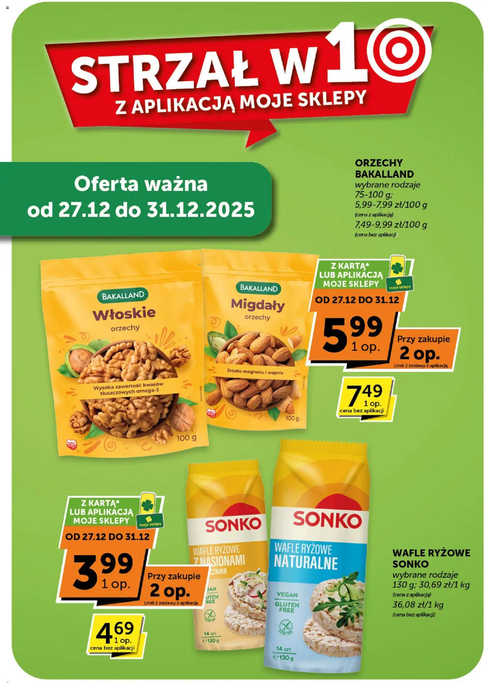ABC Gazetka - Minimarket od 27.12.2025 | Strona: 11 | Produkty: Wafle, Wafle ryżowe, Orzechy