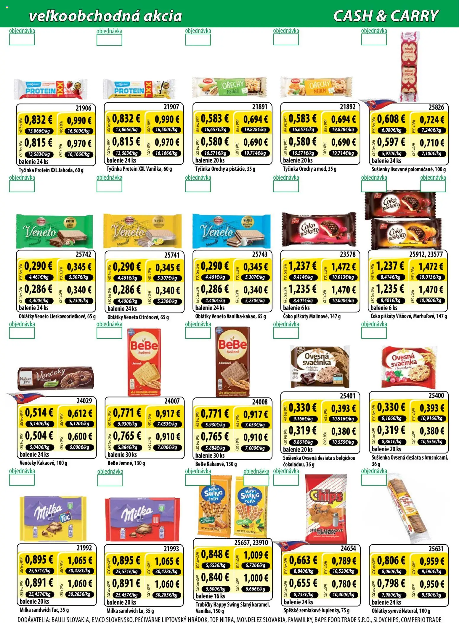 Nové Milk Agro akcie – leták je platný od 26.11.2025 | Strana: 4 | Produkty: Protein, Orechy, Milka