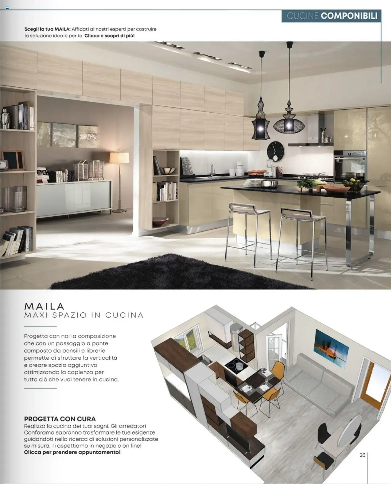 Volantino Conforama del 28.01.2025 | Pagina: 23 | Prodotti: Cucine