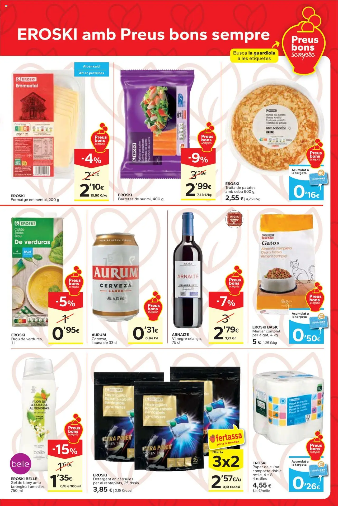 Caprabo - Ofertasses per a la tornada │ válido desde el 28.08.2025 | Página: 3 | Productos: Cerveza, Παγωμένο τσάι, Lavavajillas