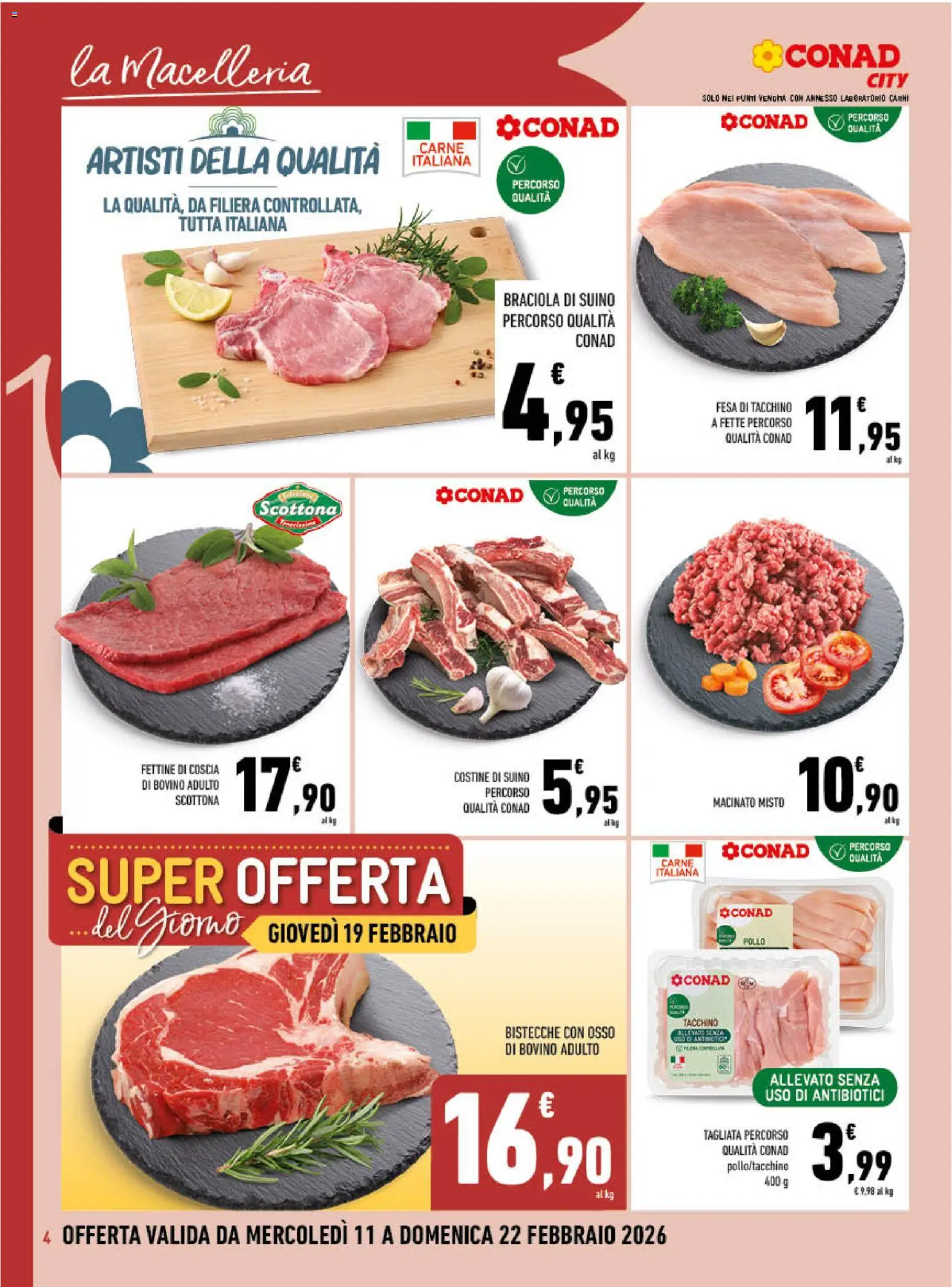 Volantino Conad del 11.02.2026 | Pagina: 4