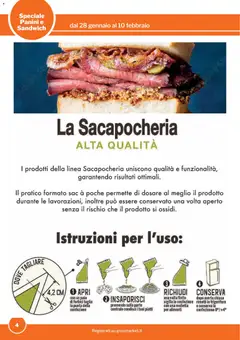 Anteprima del volantino Sogegross Panini e Sandwich catalogo valido a partire dal 28.01.2026 | Pagina: 4 | Prodotti: Frigorifero