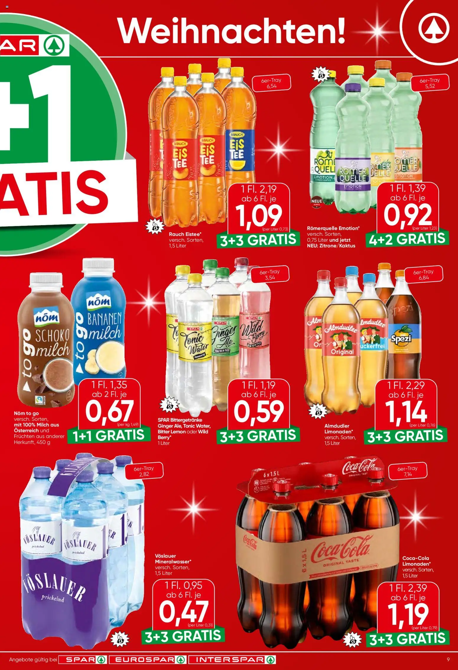 Spar Flugblatt - Niederösterreich gültig ab 18.12.2025 | Seite: 9 | Produkte: Milch, Bananen