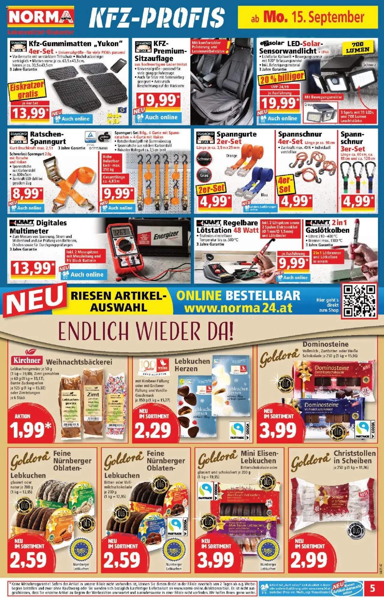 Norma Flugblatt gültig ab 08.09.2025 | Seite: 5 | Produkte: Schokolade
