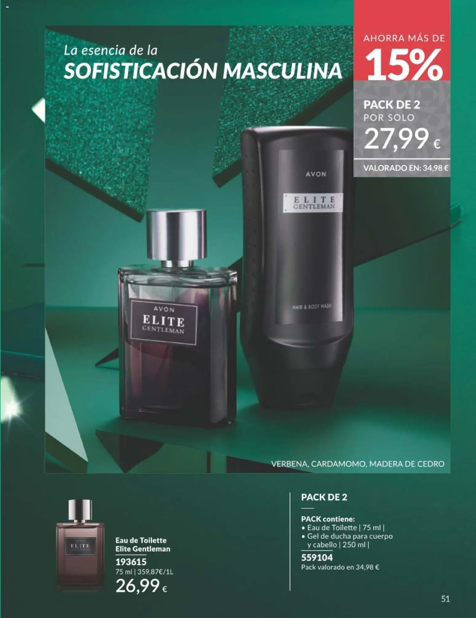 Catálogo AVON campaña 11 Black Friday │ válido desde el 01.11.2025 | Página: 51 | Productos: Eau de toilette, Gel de ducha, Body, Ducha