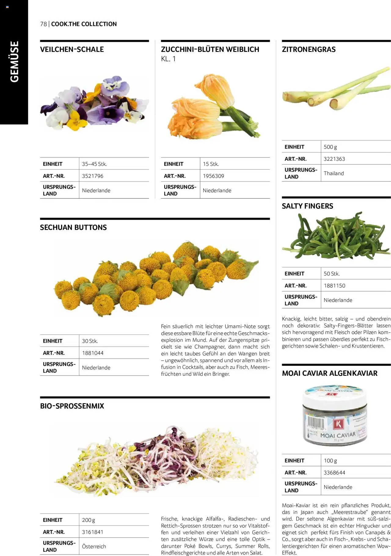 Transgourmet Cook Look-Book gültig ab 01.09.2023 | Seite: 78 | Produkte: Gemüse, Fisch