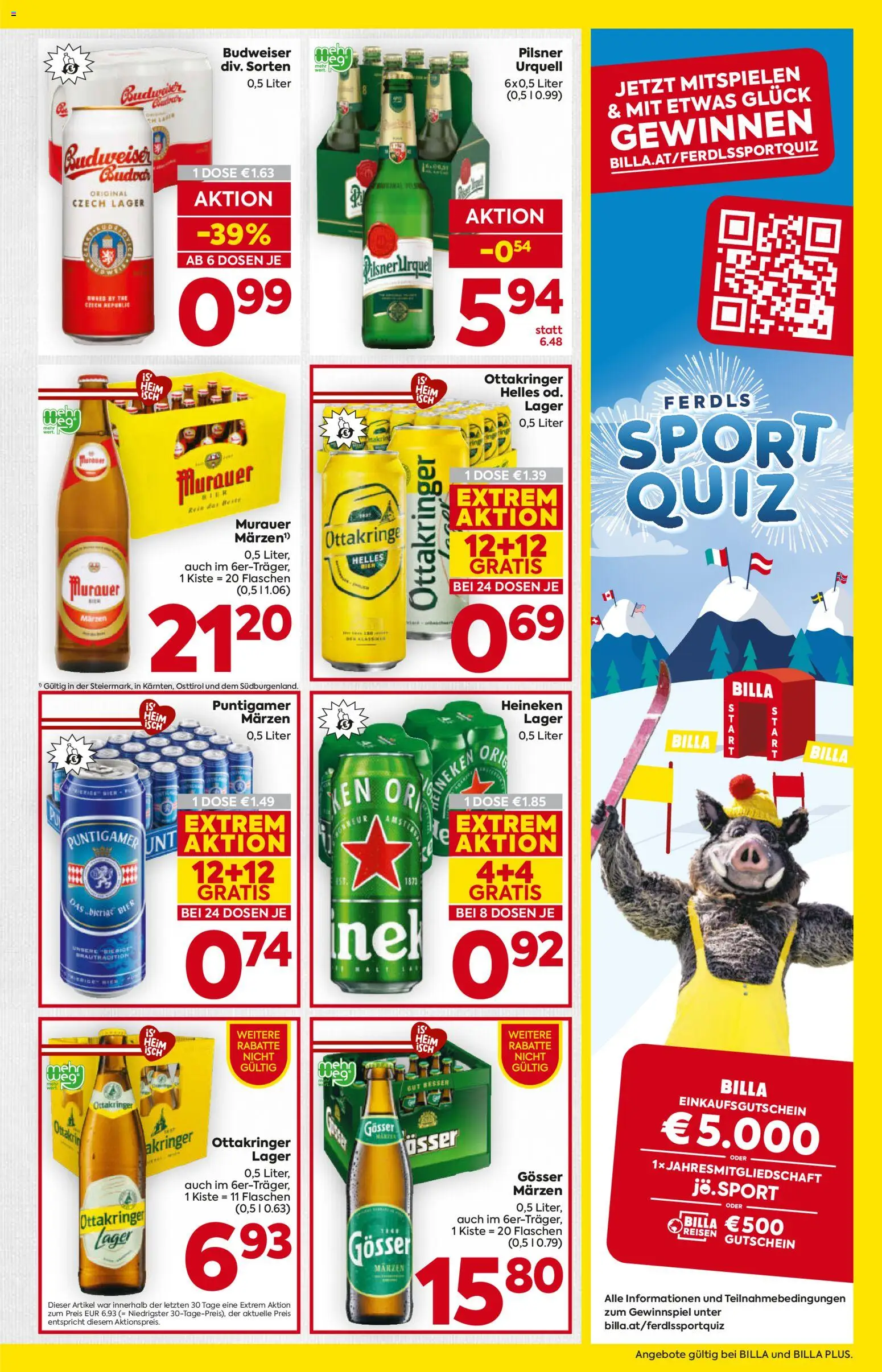 Billa Flugblatt - Steiermark gültig ab 12.02.2026 | Seite: 17 | Produkte: Bier