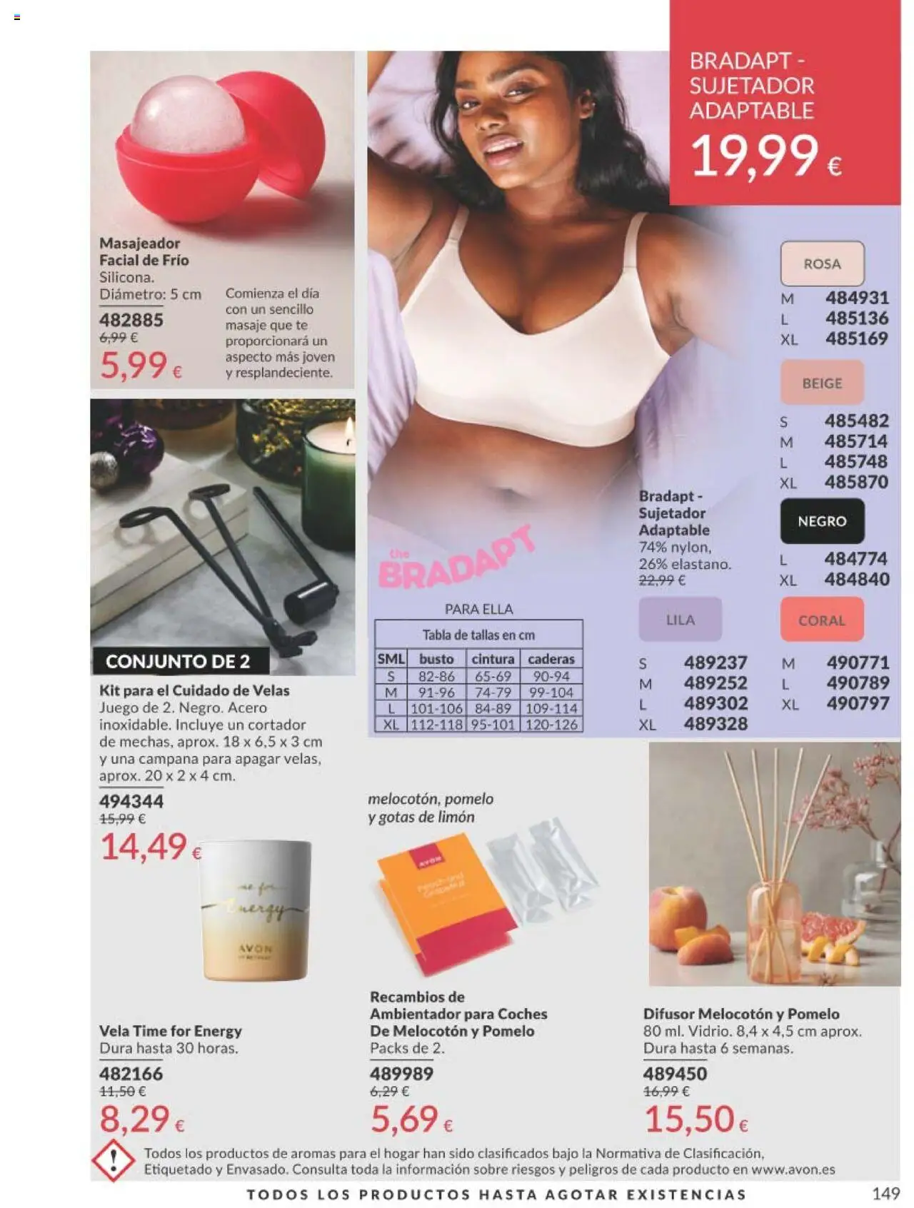 Catálogo AVON campaña 7 │ válido desde el 01.07.2025 | Página: 149 | Productos: Té, Vela, Βραχιόλι