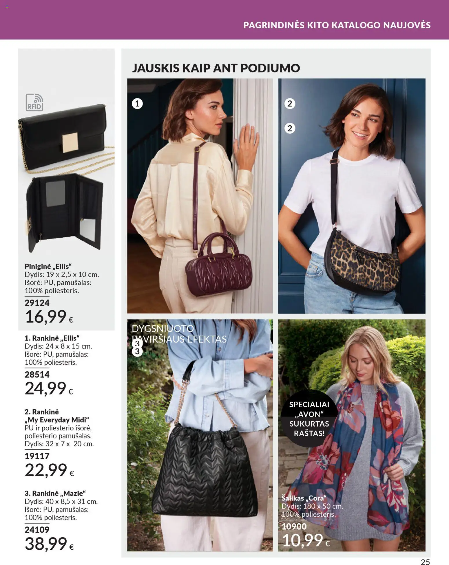 AVON akcijos nuo 01.12.2025 | Puslapis: 25 | Prekių: Rankinė, Piniginė