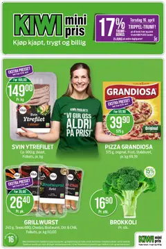 Forhåndsvisning av Kiwi kundeavis gyldig fra 13.04.2026