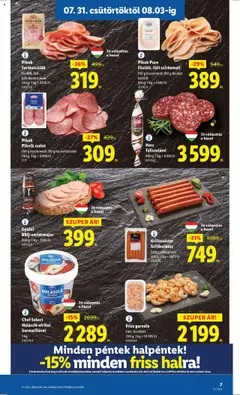 Lidl akciós ujság - amely érvényes a következő dátumtól: 31.07.2025 | Oldal: 7