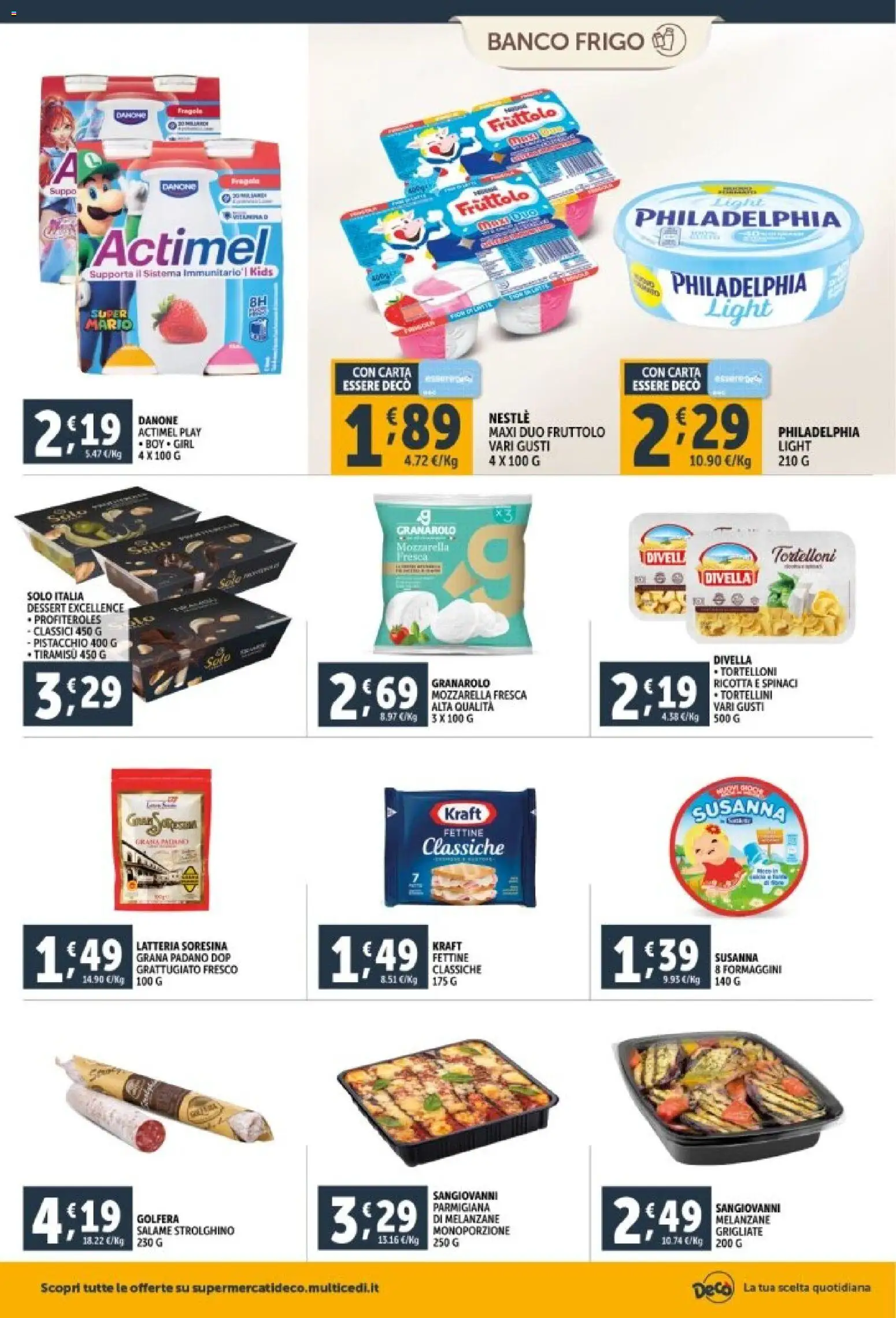 Volantino Decò del 29.12.2025 | Pagina: 10 | Prodotti: Salame, Spinaci, Grana Padano, Melanzane