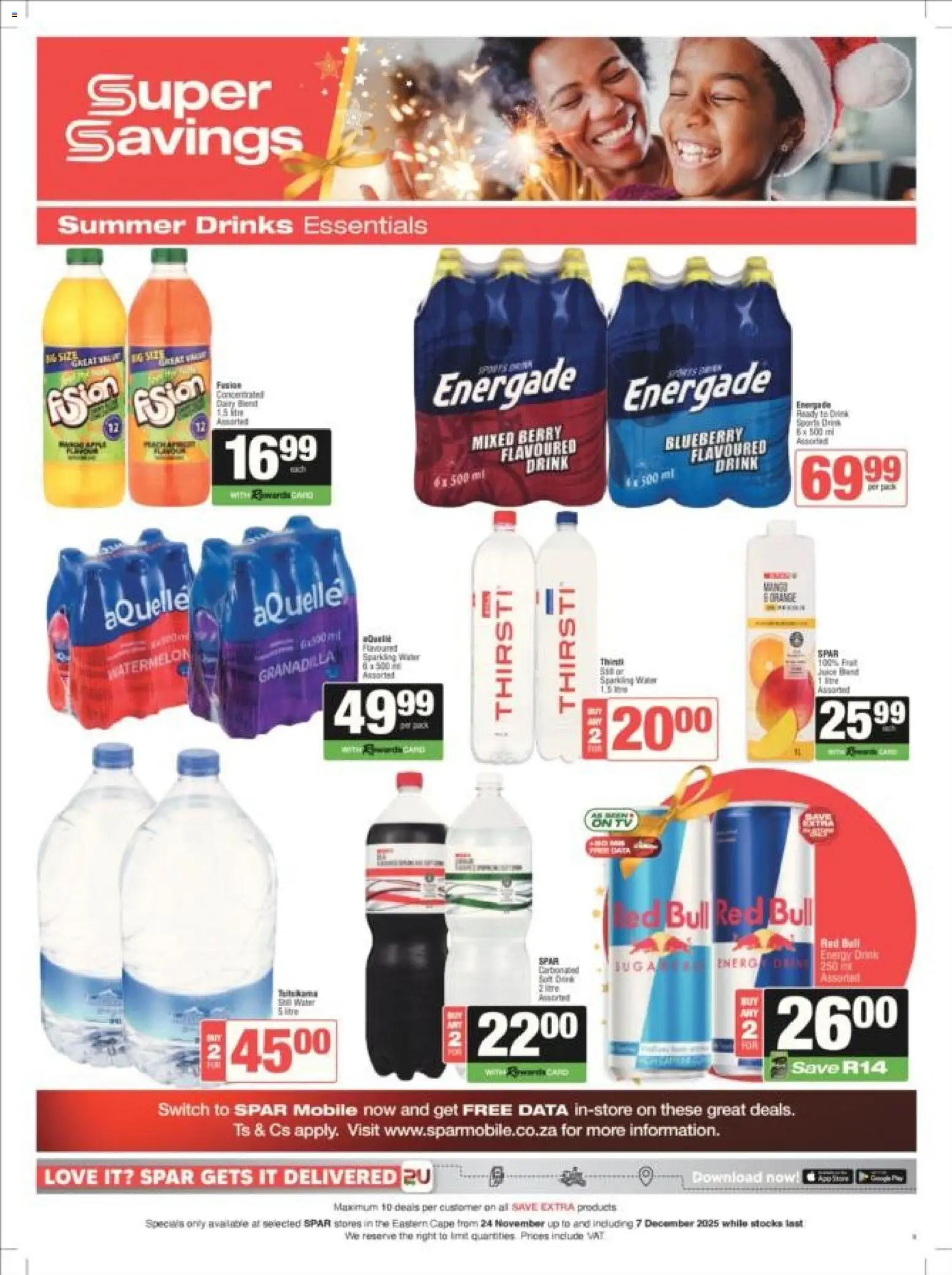 New Spar catalogue – valid from 24.11.2025 | Page: 9 | Products: Data, Switch, Water, Dairy blend