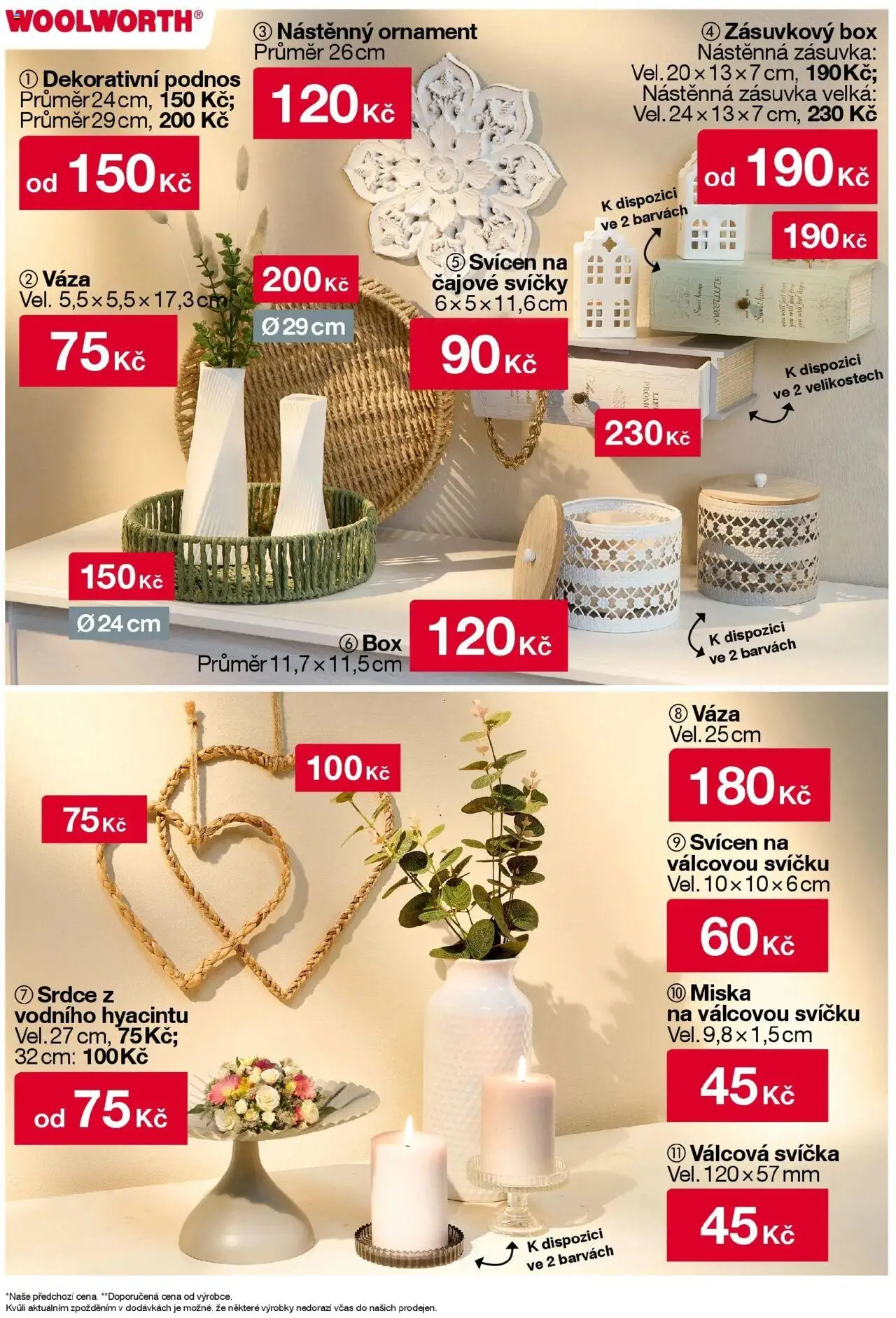 Woolworth leták - Třebíč, Třinec, Žatec, Otvice, Jihlava, Znojmo, Příbram od 03.10.2025 | Strana: 38 | Produkty: Podnos, Miska, Svíčka, Svícen