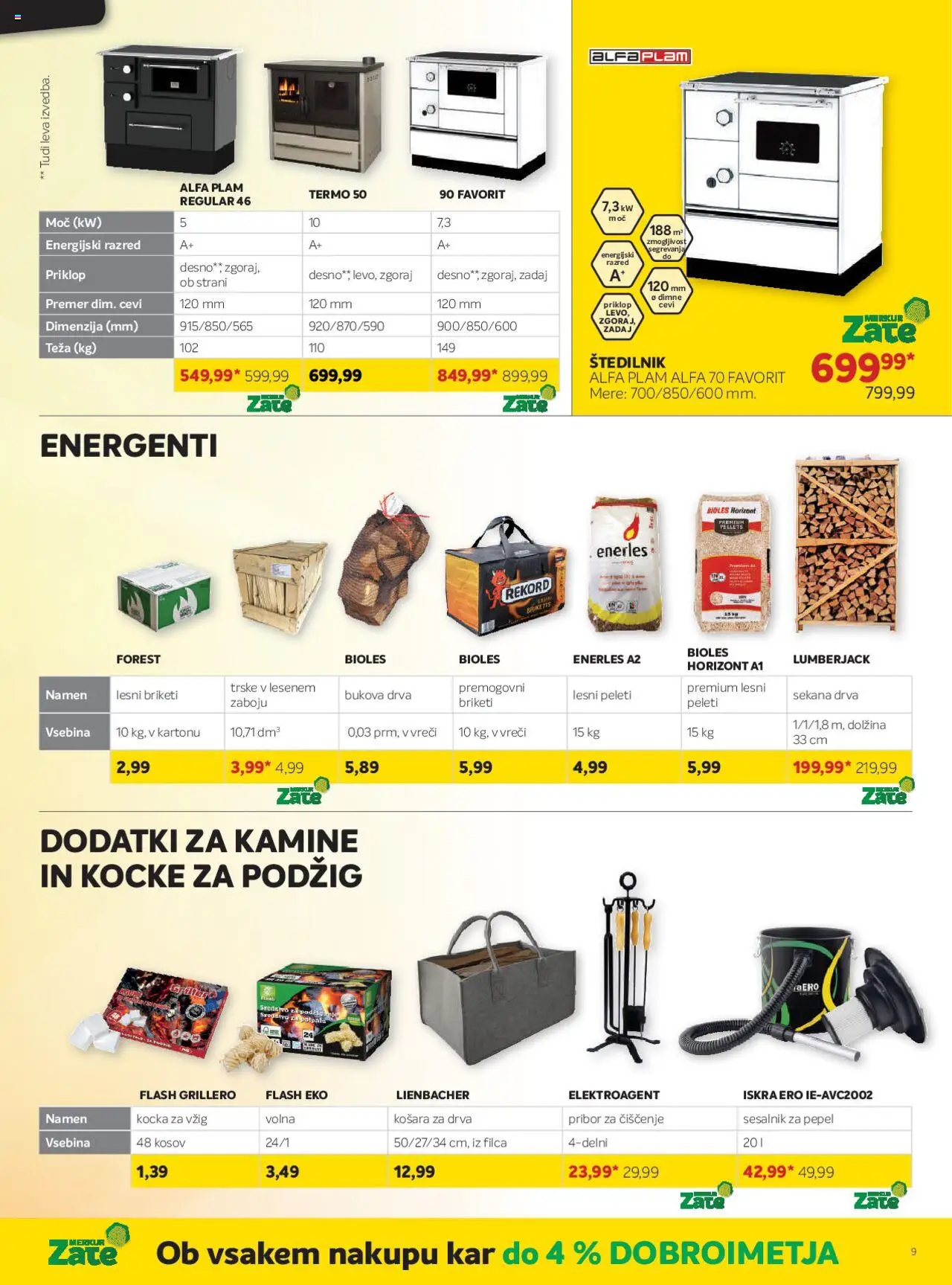 Novi Merkur katalog ponudbe – veljaven od 01.10.2025 | Stran: 37 | Izdelki: Pribor, Teza, Košara, Sesalnik