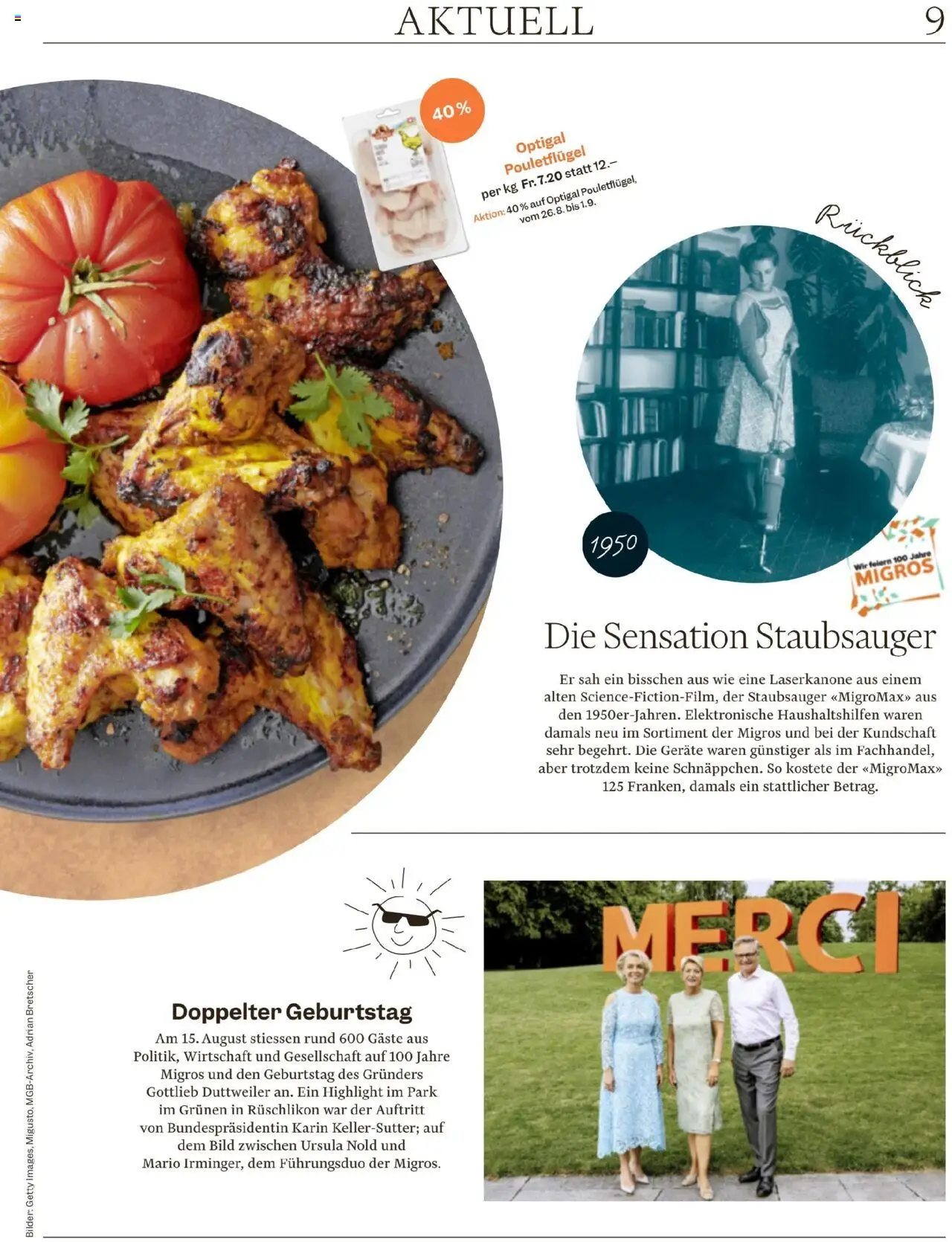 Migros - Magazin ab 25.08.2025 | Seite: 9 | Produkte: Bilder, Staubsauger