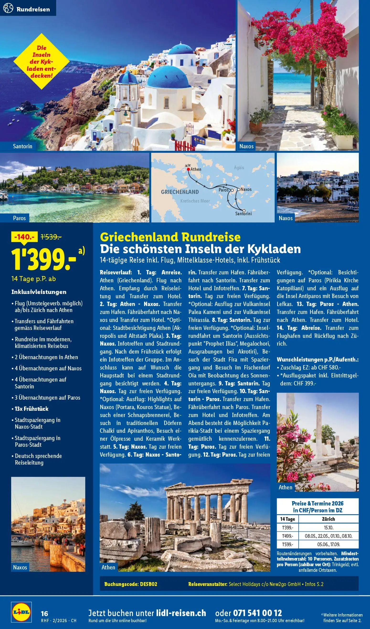 Lidl Aktionen Reisen Februar – gültig ab 28.01.2026 | Seite: 16 | Produkte: Uhr