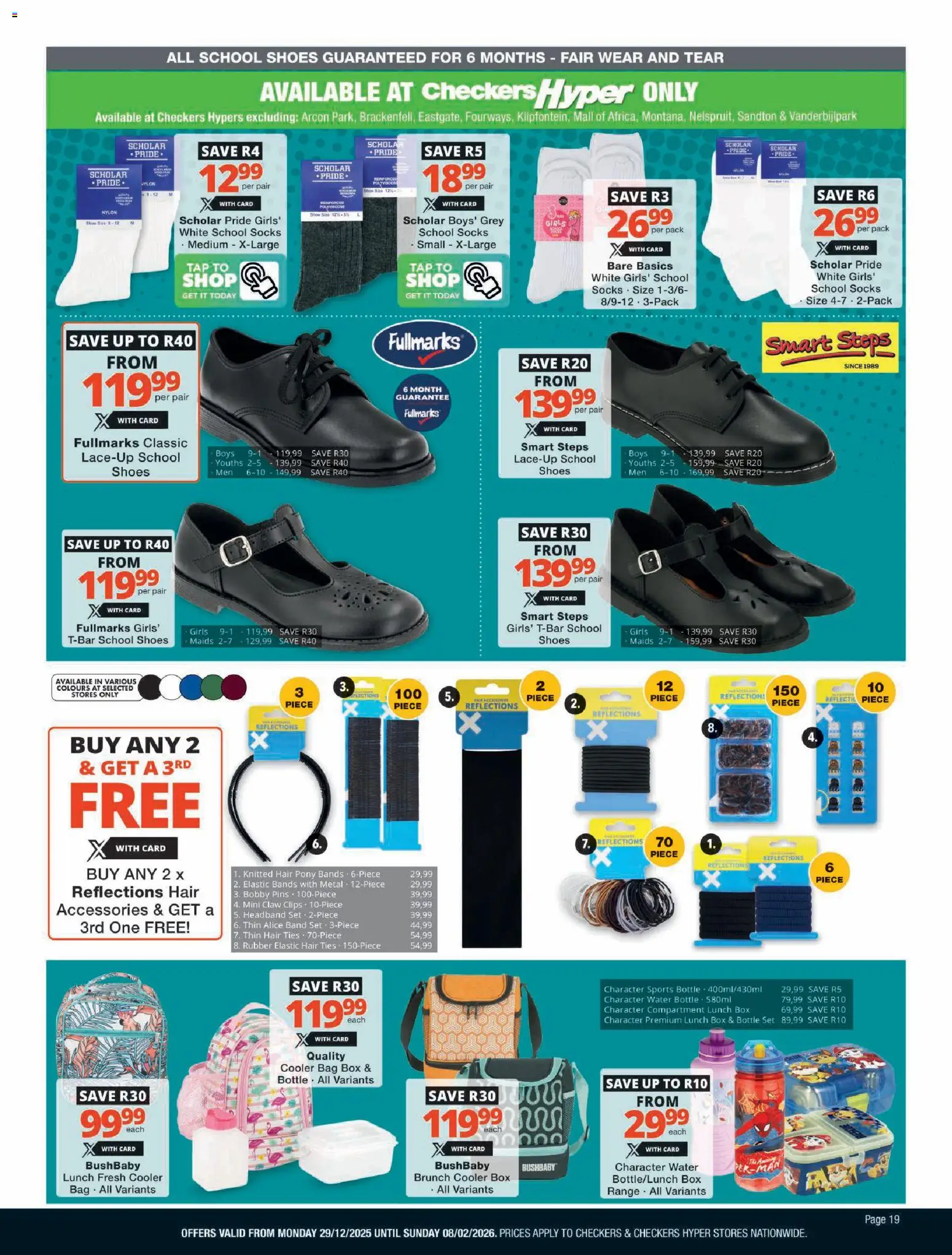 New Checkers catalogue – valid from 29.12.2025 | Page: 19 | Products: Socks, Box, Cooler, Water