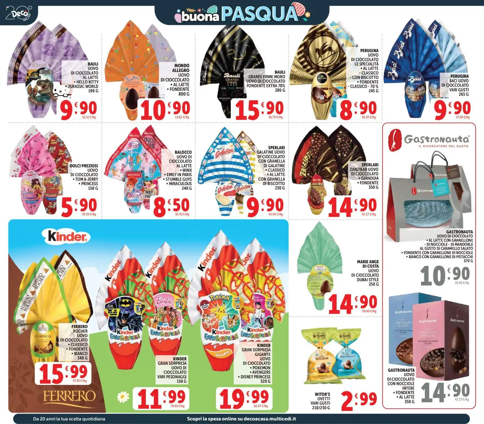 Volantino Decò del 27.03.2026 | Pagina: 2 | Prodotti: Cioccolato, Latte, Nocciole, Pistacchi
