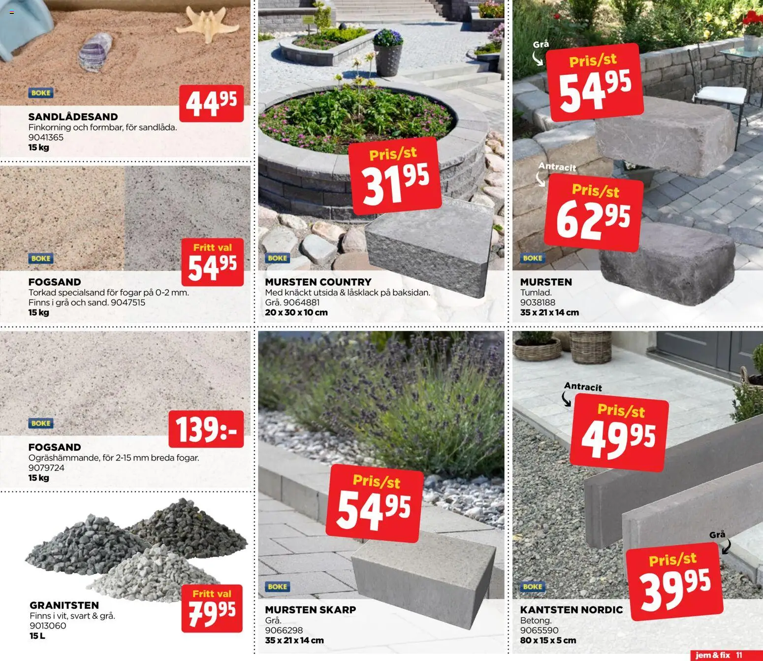 Jem & Fix reklamblad aktuell från 16.03.2026 | Sida: 11 | Produkter: Sandlådesand