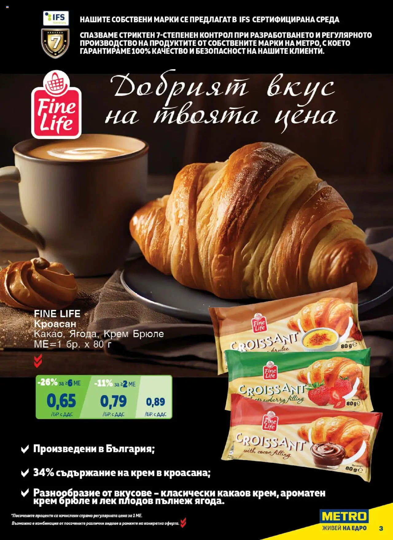  | Страница: 3 | Продукти: Крем, Кроасан