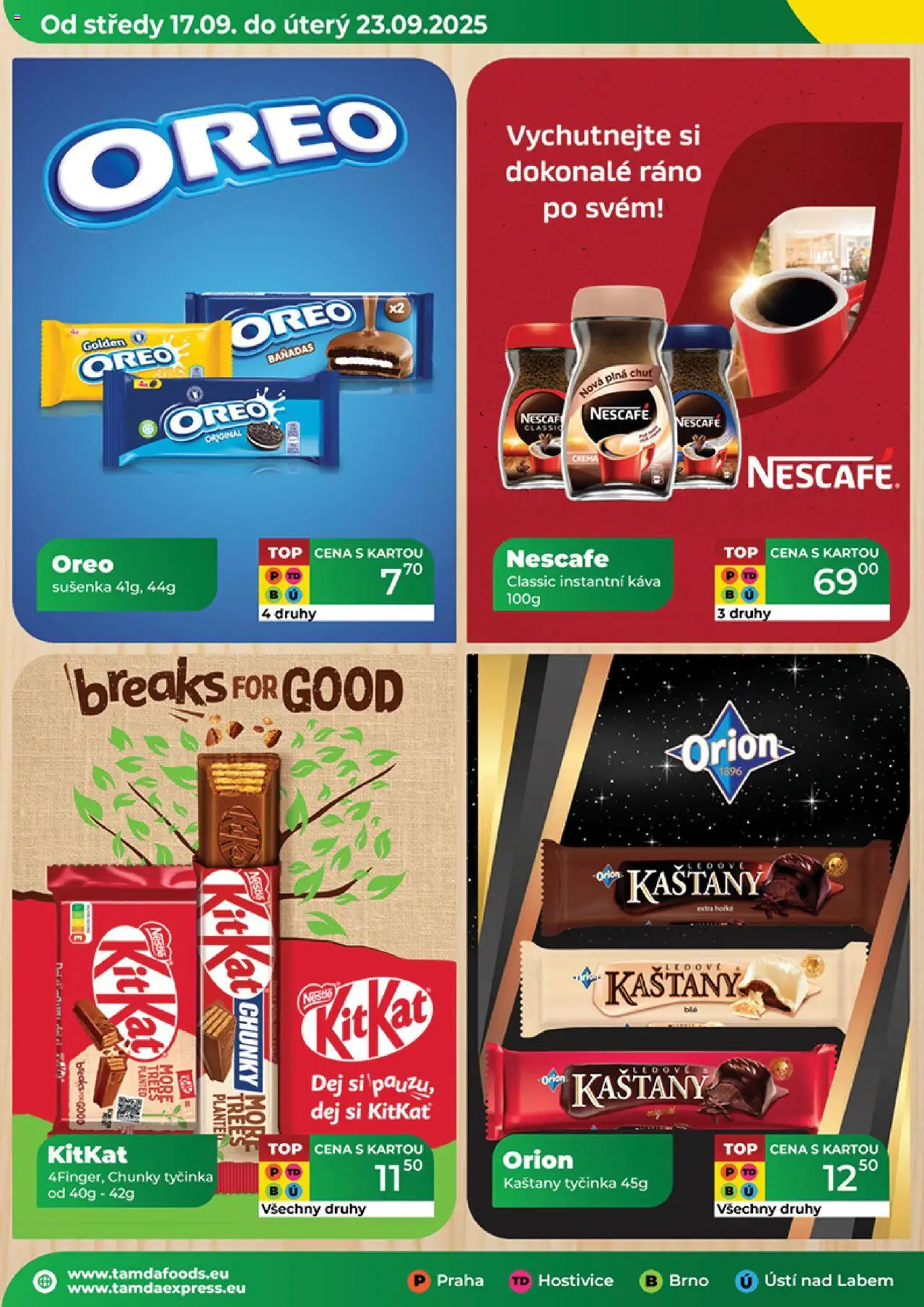 Tamda Foods leták od 17.09.2025 | Strana: 6 | Produkty: Káva, Nescafé, Crema, Oreo