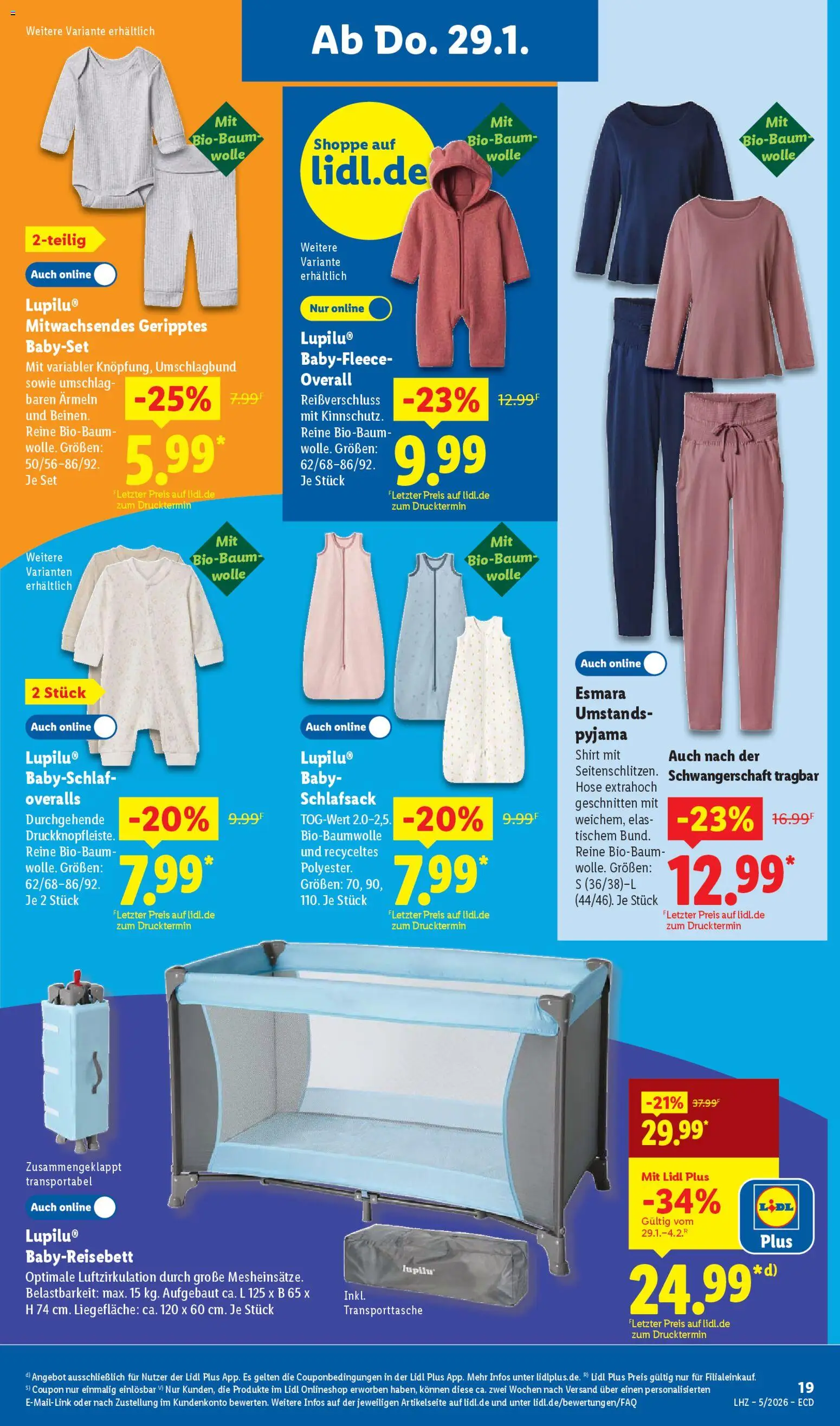 Lidl - Prospekt – gültig ab 26.01.2026 | Seite: 39 | Produkte: Shirt, Hose, Overall, Pyjama