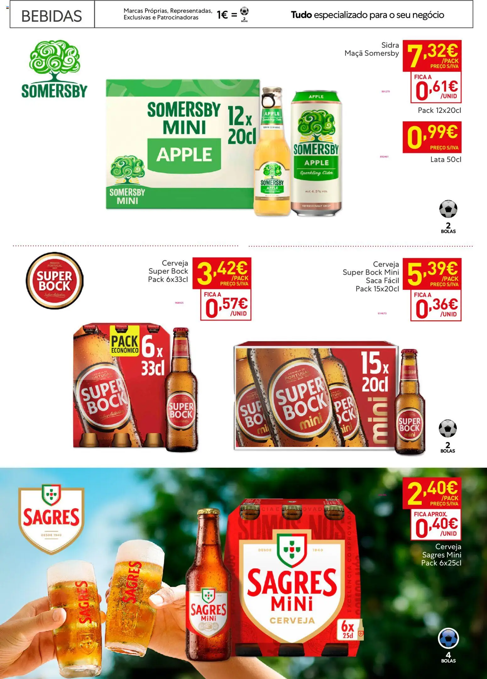 Recheio Horeca │ válido de 17.03.2026 | Página: 49 | Produtos: Super bock, Maça, Cerveja, Somersby