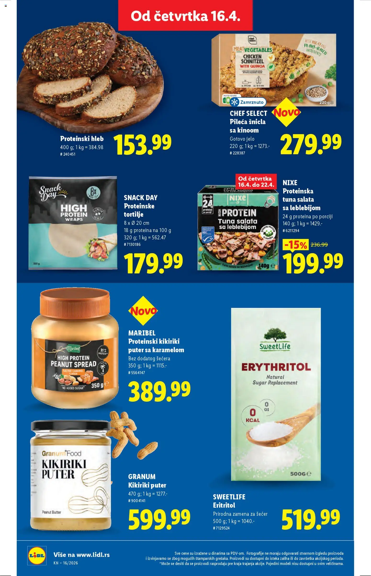 Lidl katalog - važi od 16.04.2026 | Strana: 52 | Proizvode: Salata, Kikiriki puter, Kikiriki, Puter