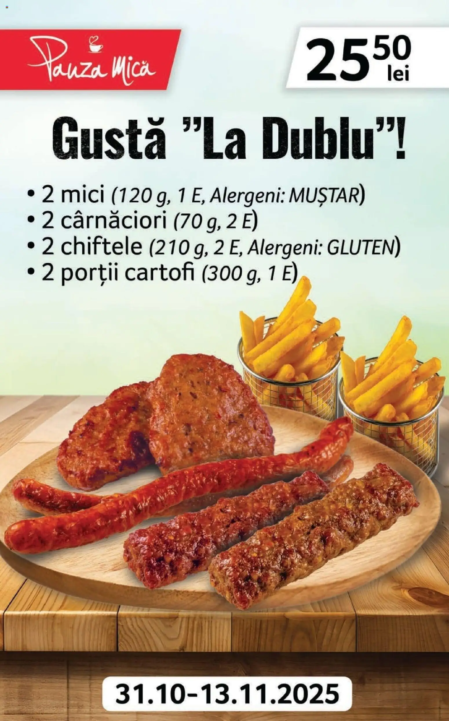 Noul catalog Selgros – valabil de la 31.10.2025 | Pagină: 3 | Produse: Mici, Muștar, Chiftele, Cartofi