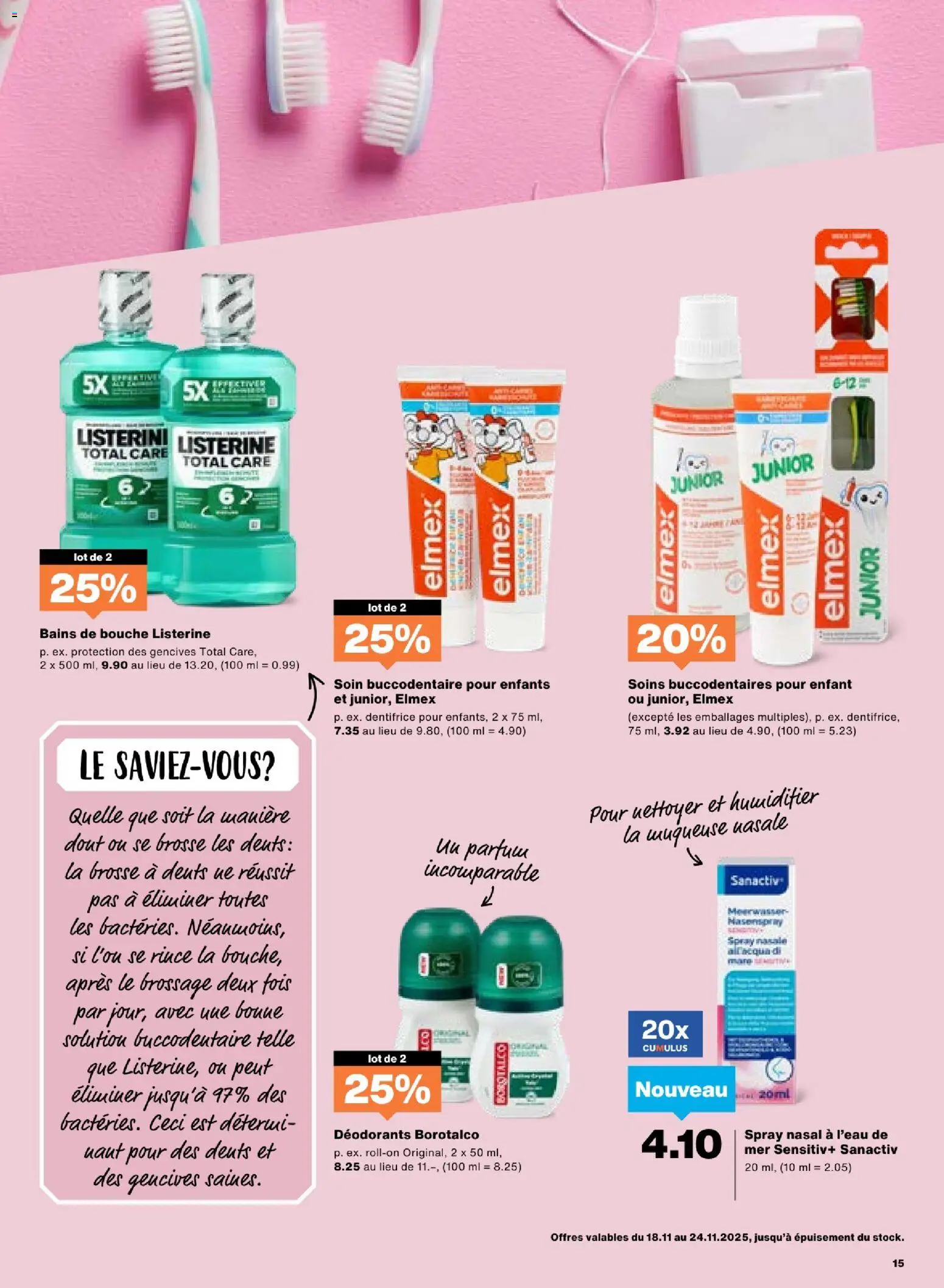 Migros Aktionen FR – gültig ab 18.11.2025 | Seite: 15 | Produkte: Parfüm, Deodorant