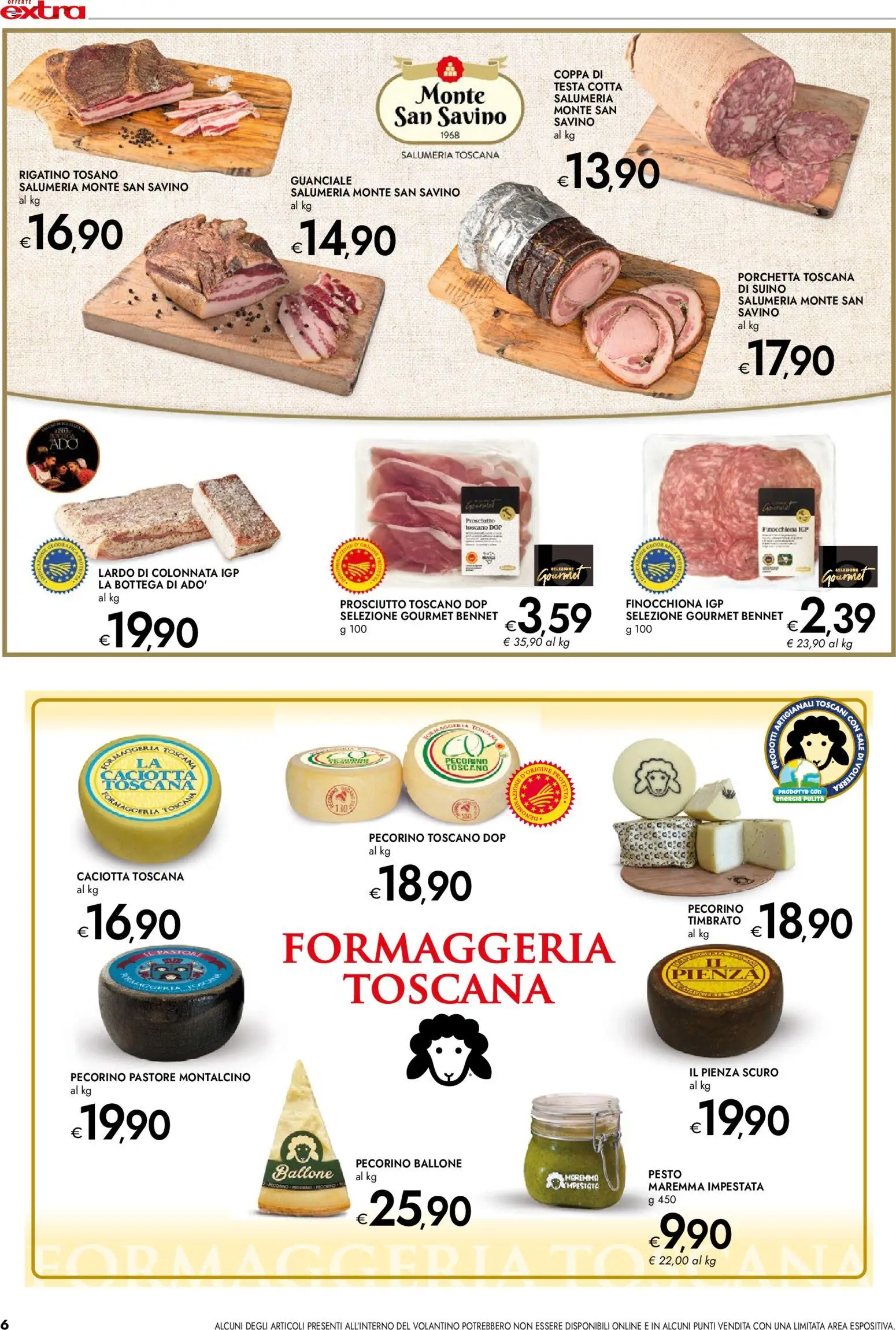 Volantino bennet del 03.11.2025 | Pagina: 6 | Prodotti: Porchetta, Sale, Suino, Guanciale