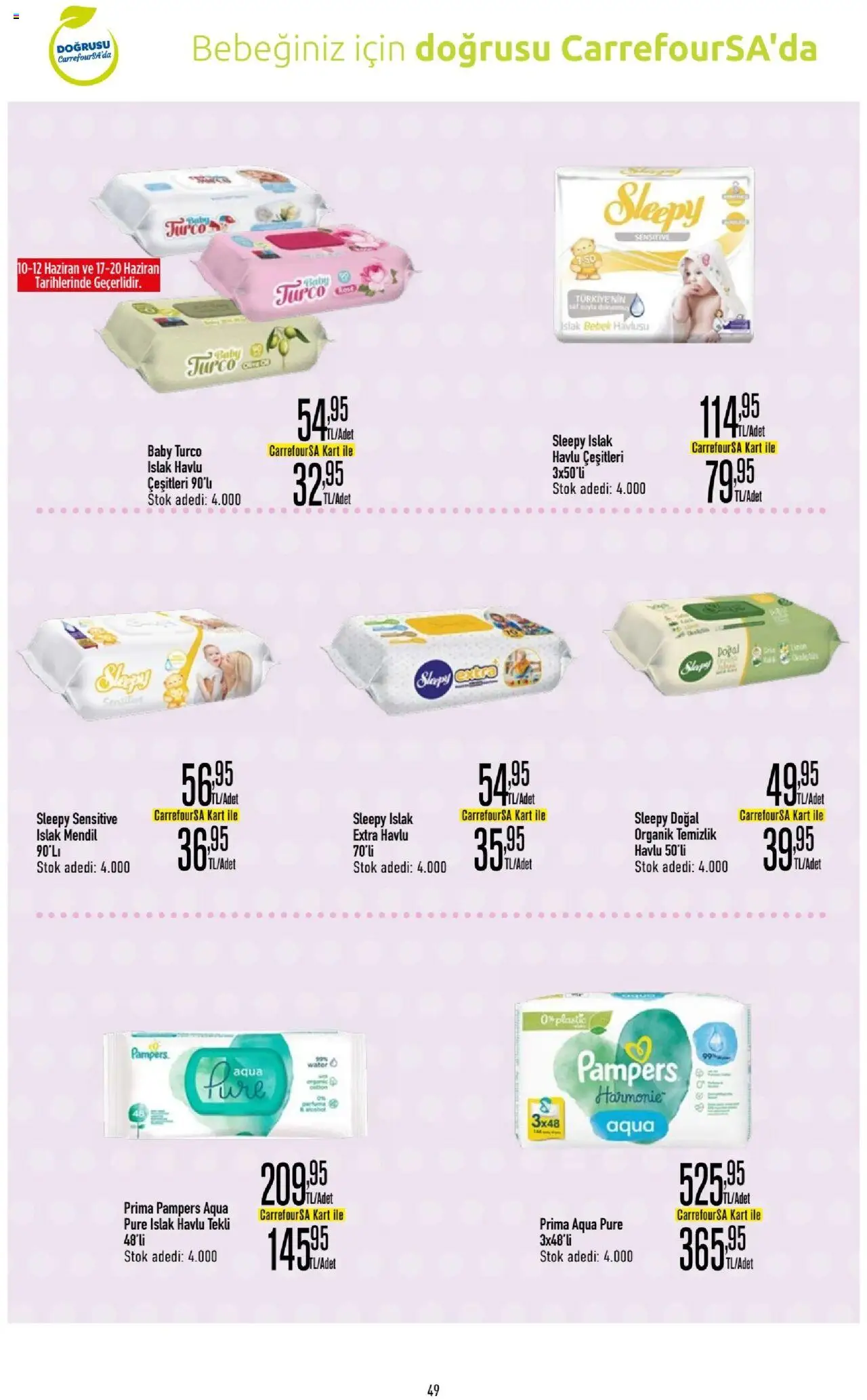 CarrefourSA Katalog - 10.06.2025 tarihinden itibaren geçerlidir | Sayfa: 50 | Ürünler: Mendil
