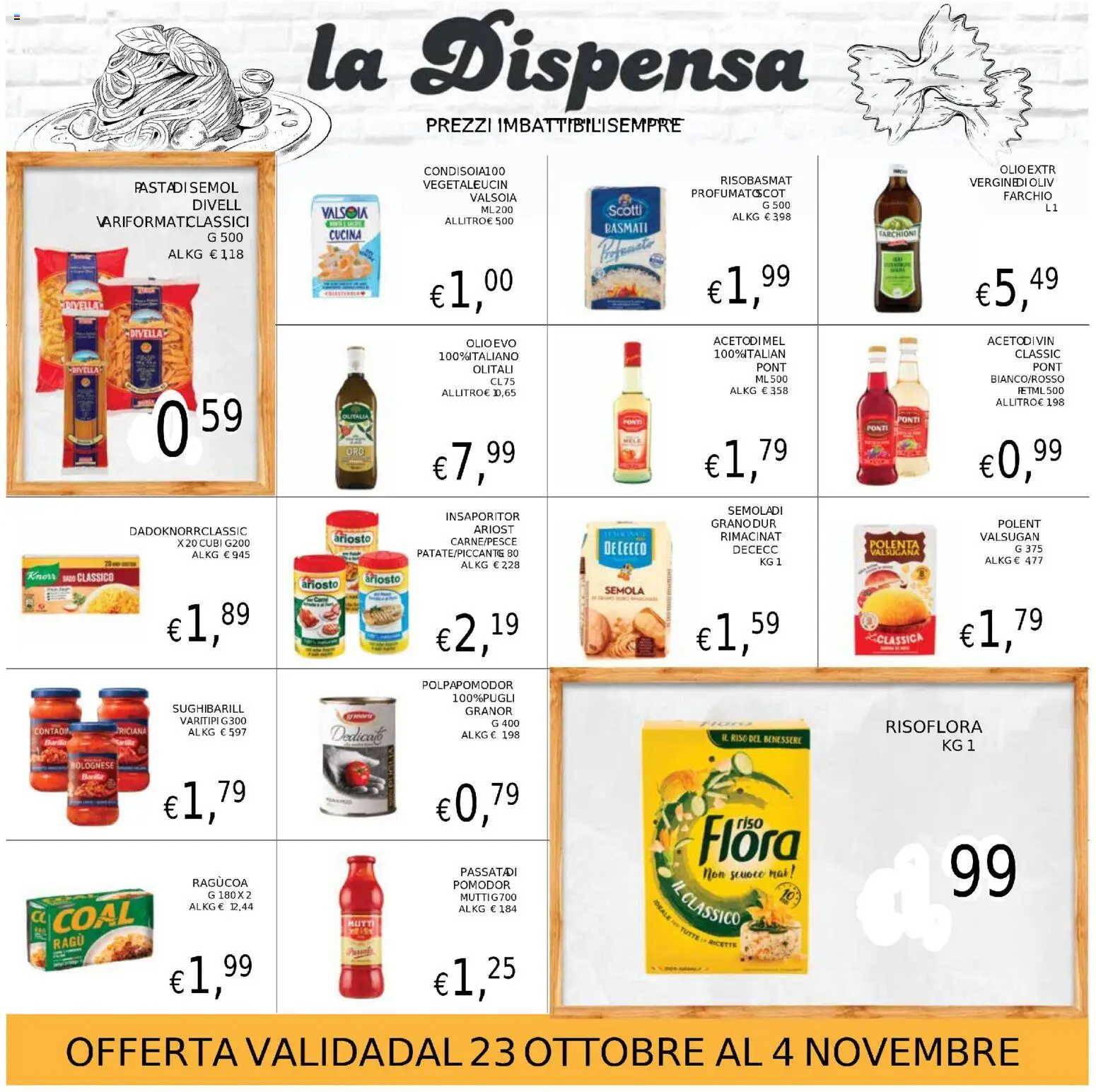 Volantino Coal del 23.10.2025 | Pagina: 13 | Prodotti: Mele, Riso, Olio, Ragú