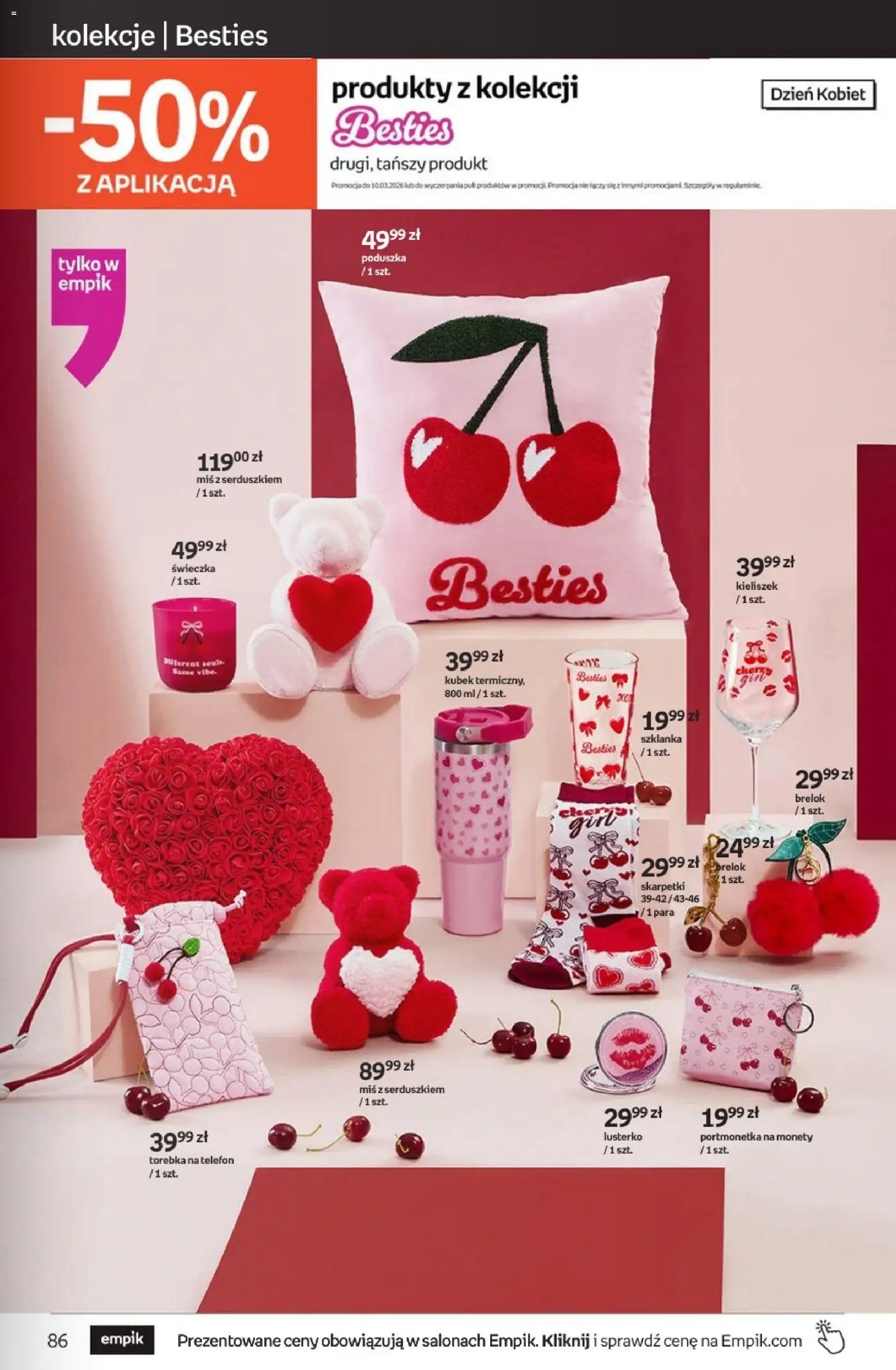 Empik promocje - Tom kultury Zabawki od 25.02.2026 | Strona: 27 | Produkty: Szklanka, Torebka, Skarpetki, Poduszka