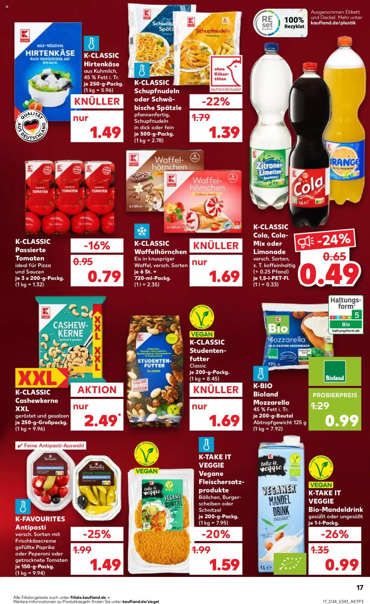  | Pagina: 17 | Producten: Pizza, Tomaten, Limonade, Kész piskótalap