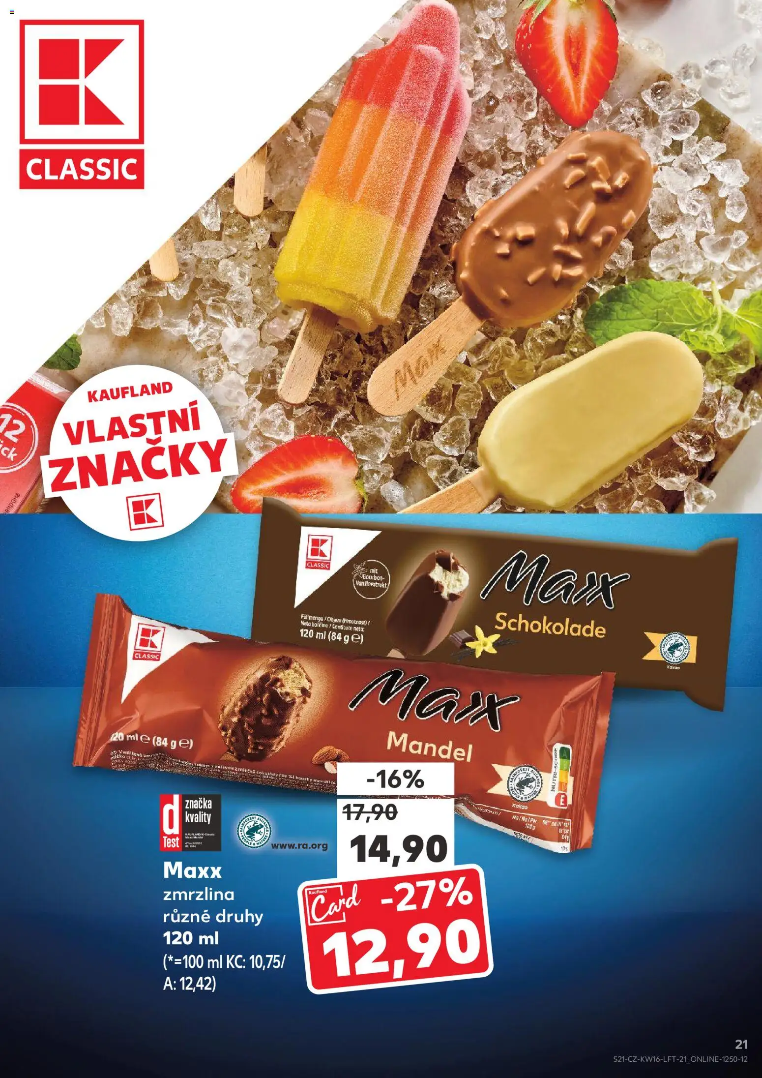 Kaufland leták - Praha 8 od 15.04.2026 | Strana: 21 | Produkty: Zmrzlina, Kakao