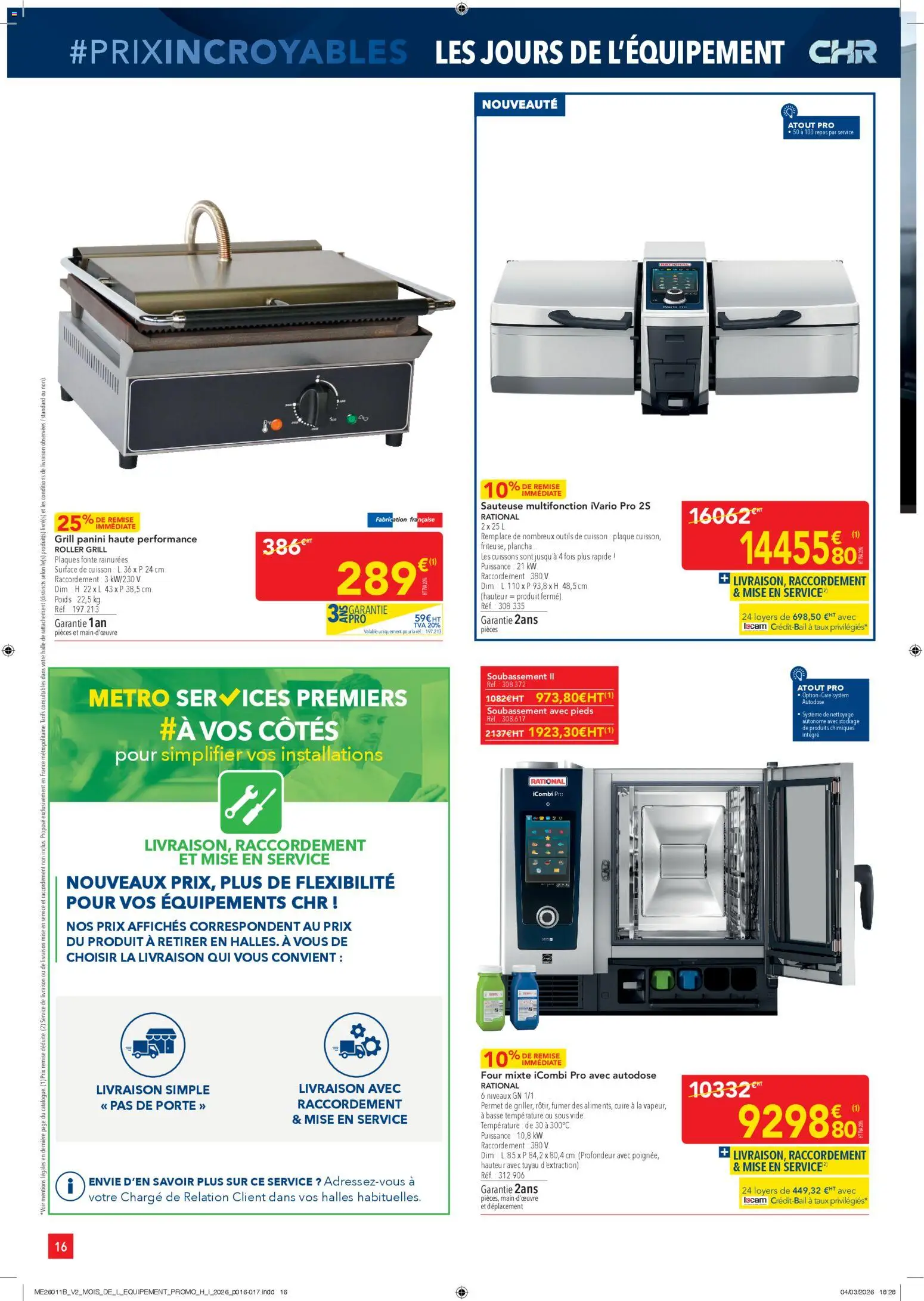 {H1} | Page: 16 | Produits: Plancha, Four, Tuyau, Porte