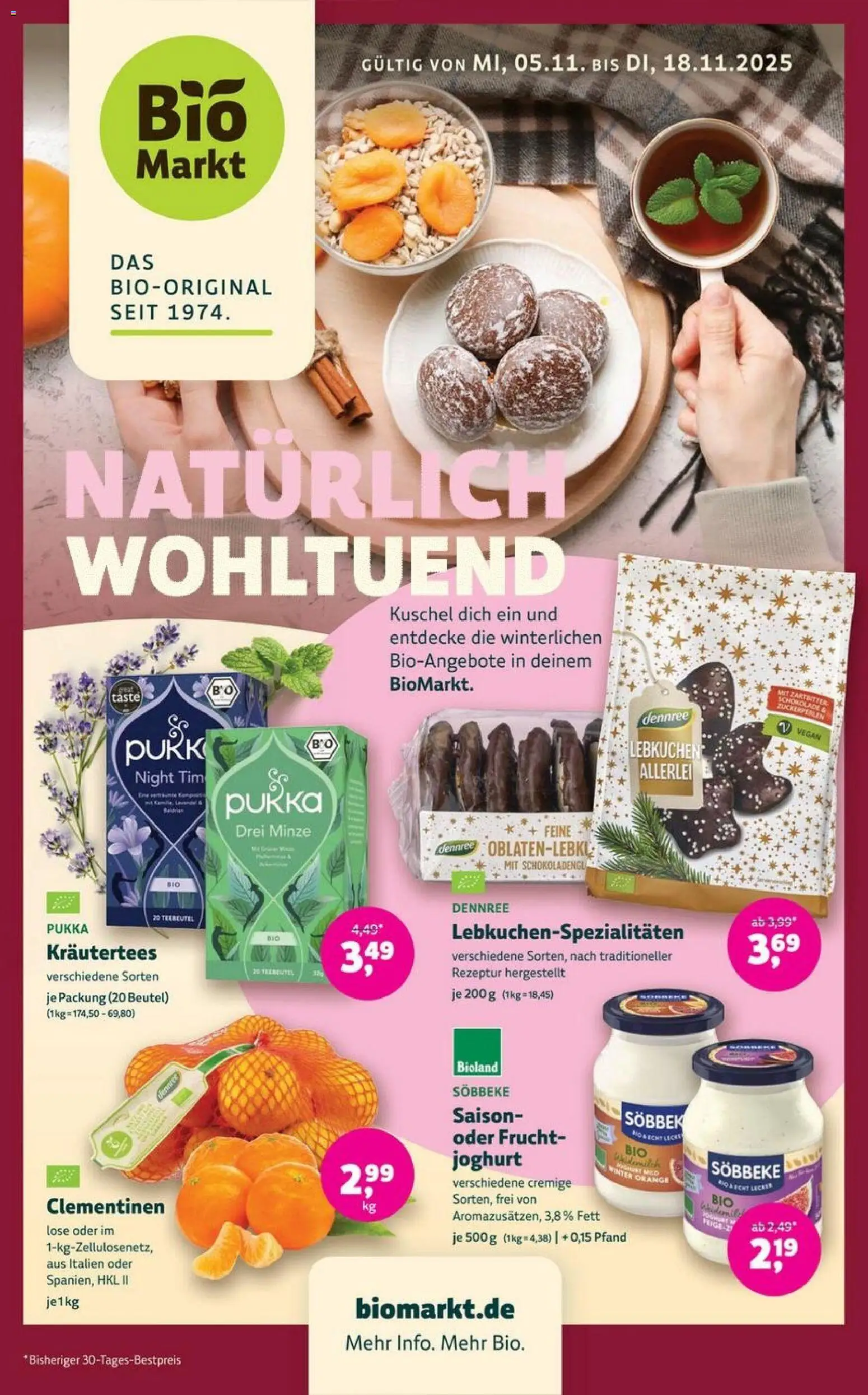 Denns BioMarkt Angebote – gültig ab 05.11.2025 | Seite: 1 | Produkte: Joghurt