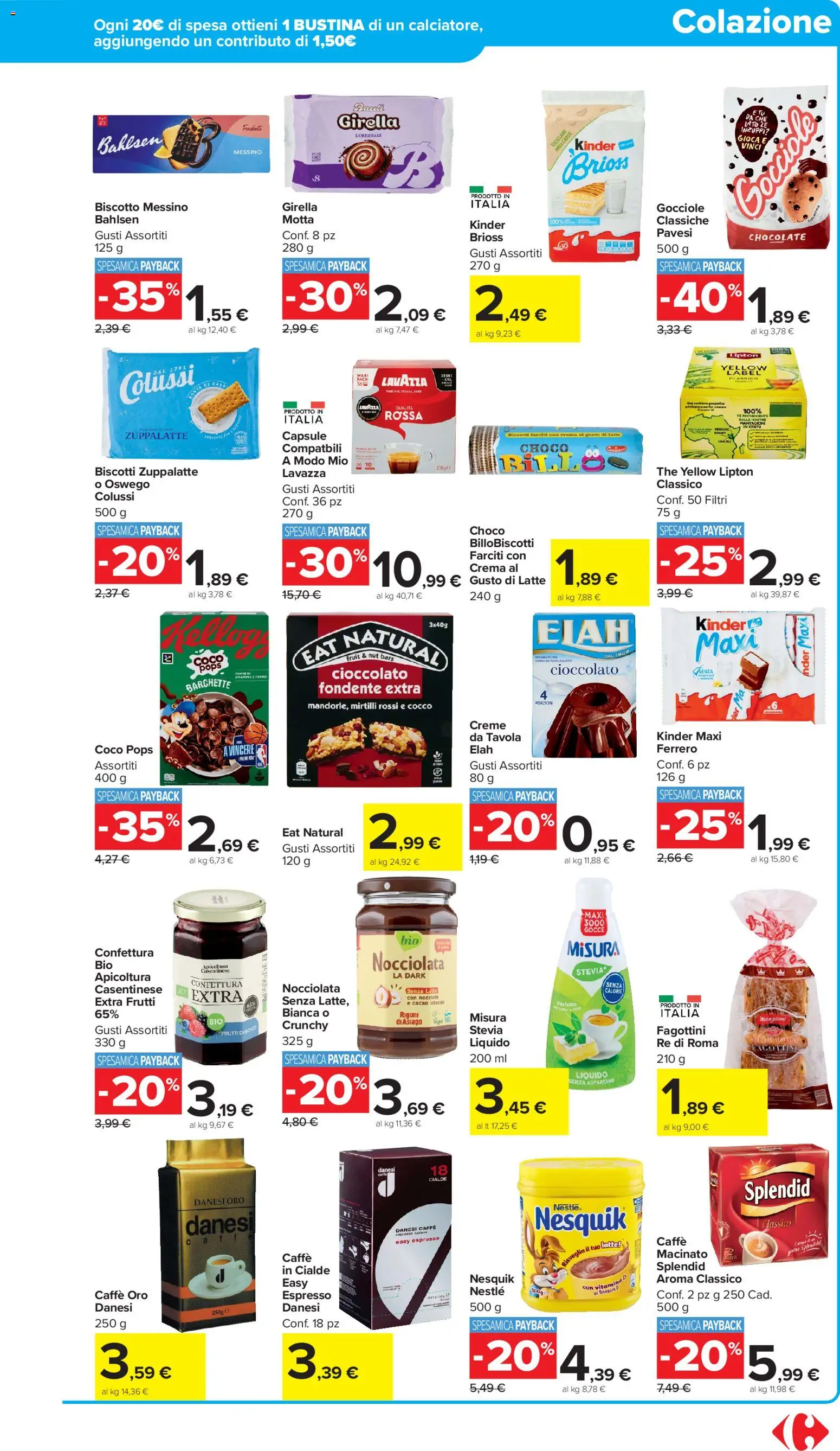 Volantino Carrefour del 17.11.2025 | Pagina: 15 | Prodotti: Caffè, Cioccolato, Latte, Lavazza