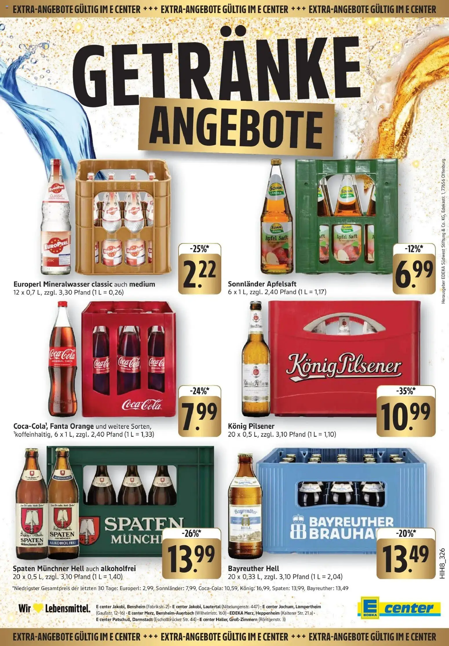 Edeka prospekt Heppenheim	 – gültig ab 08.12.2025 | Seite: 42 | Produkte: Bayreuther hell, Fanta, Cola, Saft