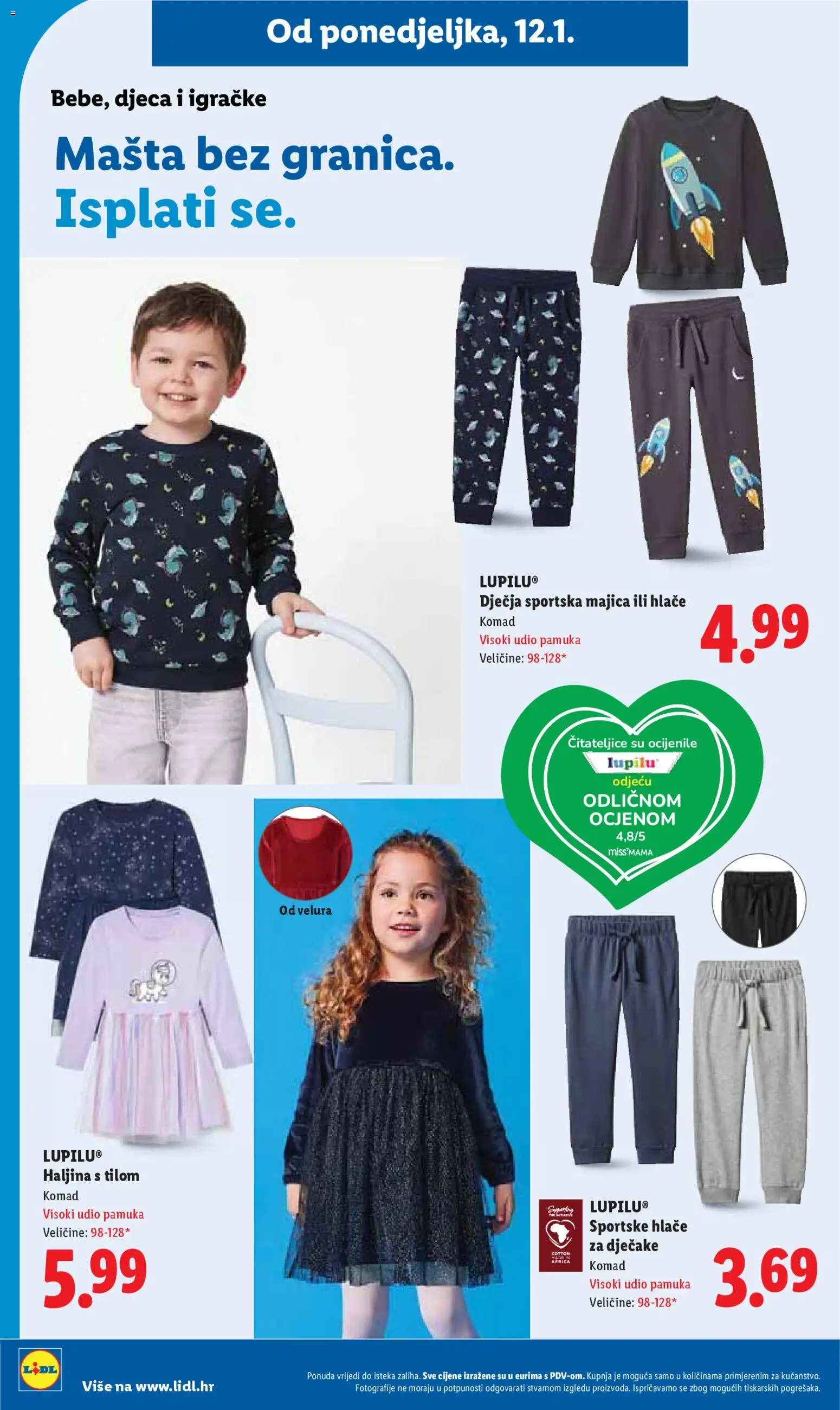 Lidl katalog | vrijedi od 12.01.2026 | Stranica: 20 | Proizvodi: Majica, Hlače, Haljina