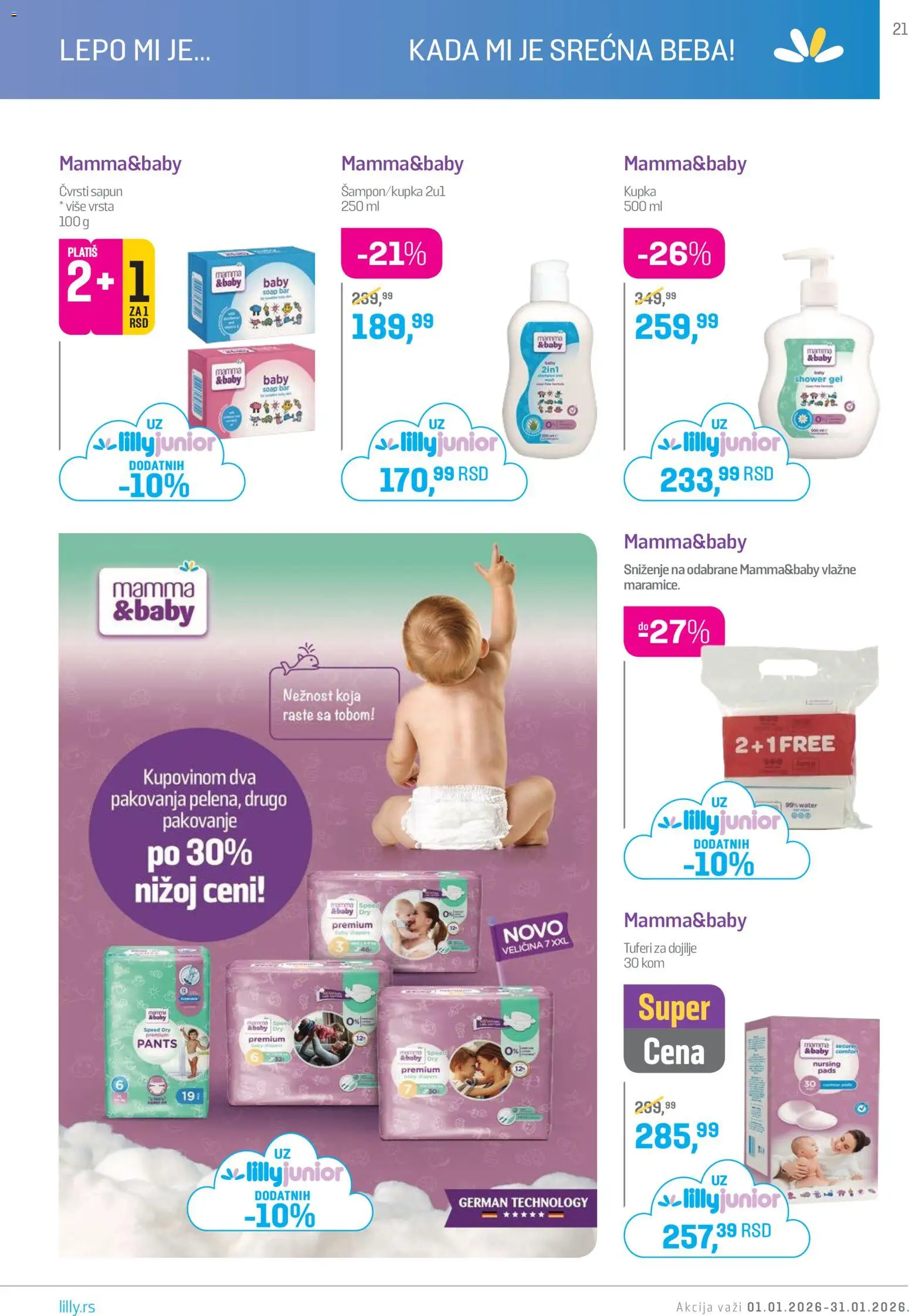 Lilly drogerie katalog - važi od 01.01.2026 | Strana: 21 | Proizvode: Pakovanje, Sapun