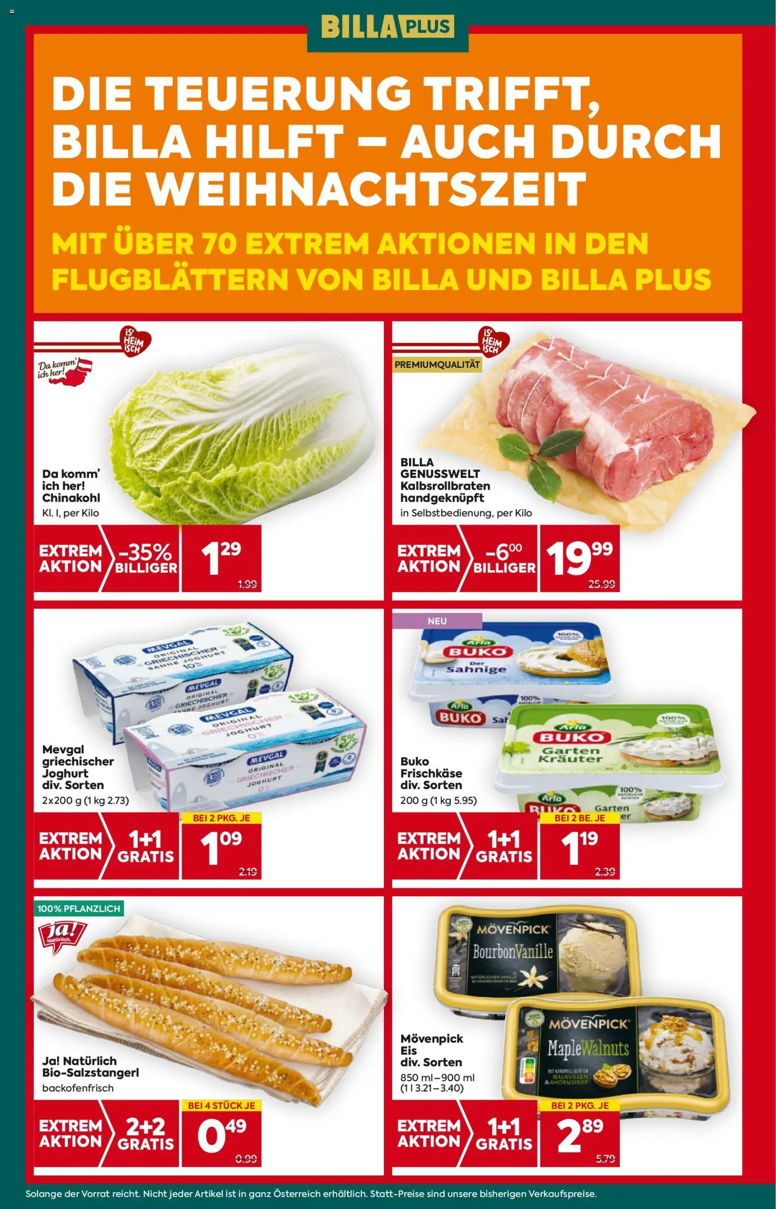 Billa Plus Flugblatt - Niederösterreich gültig ab 27.11.2025 | Seite: 8 | Produkte: Chinakohl, Joghurt