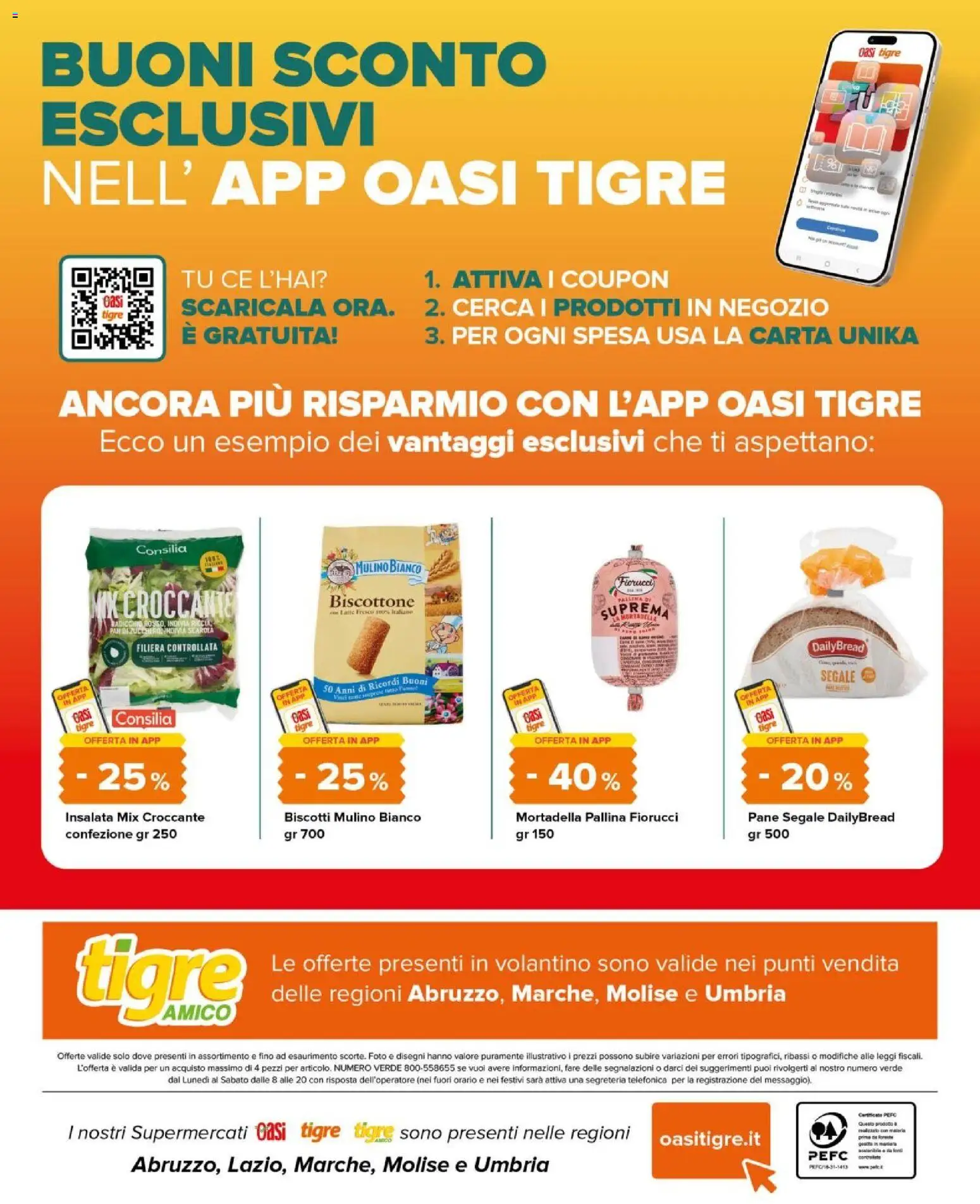 Volantino Tigre del 25.02.2026 | Pagina: 12 | Prodotti: Pane, Biscotti, Insalata, Mortadella