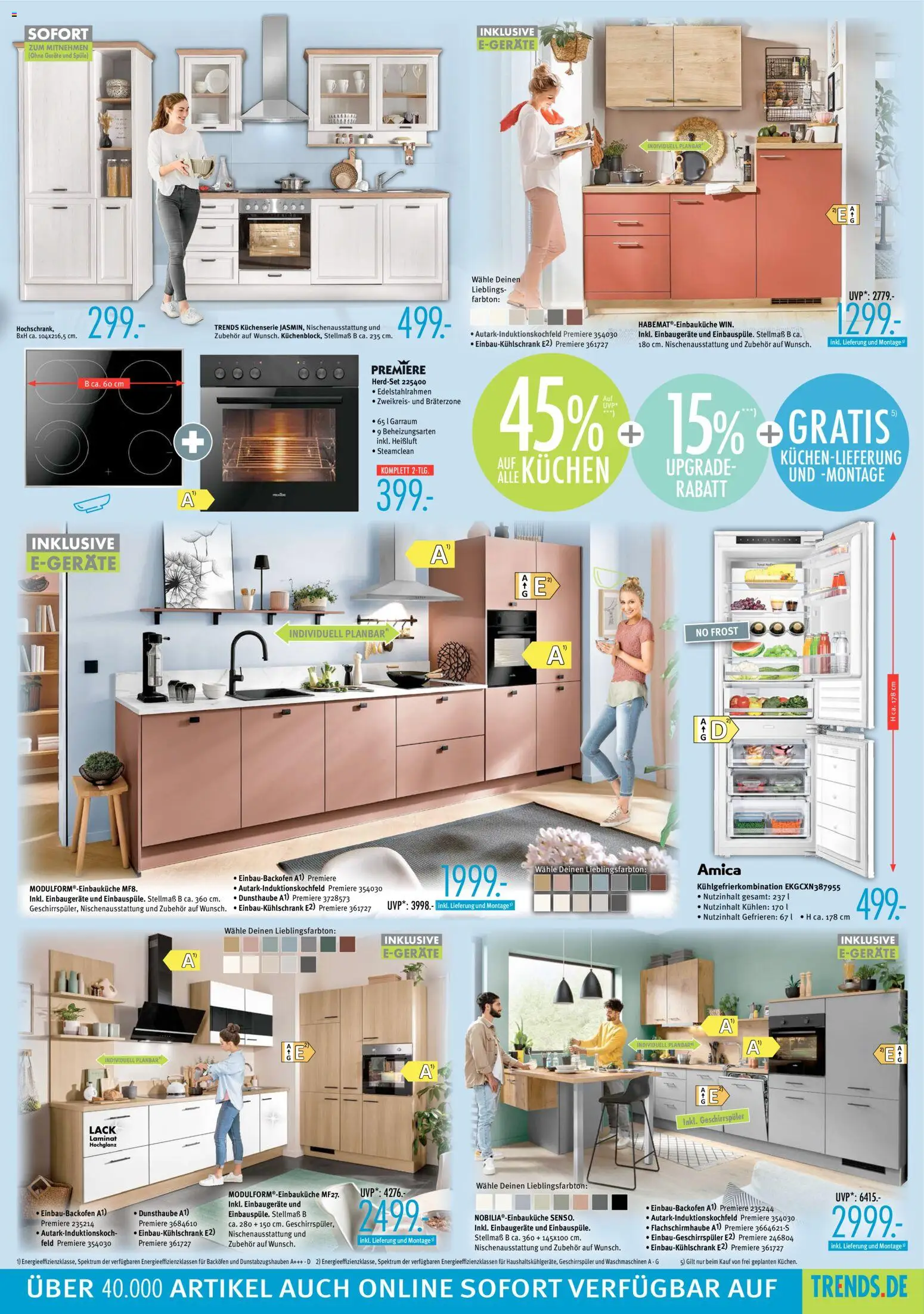 Trends Prospekt 	 – gültig ab 29.11.2025 | Seite: 7 | Produkte: Geschirrspüler, Backofen, Kühlgefrierkombination, Kuchen