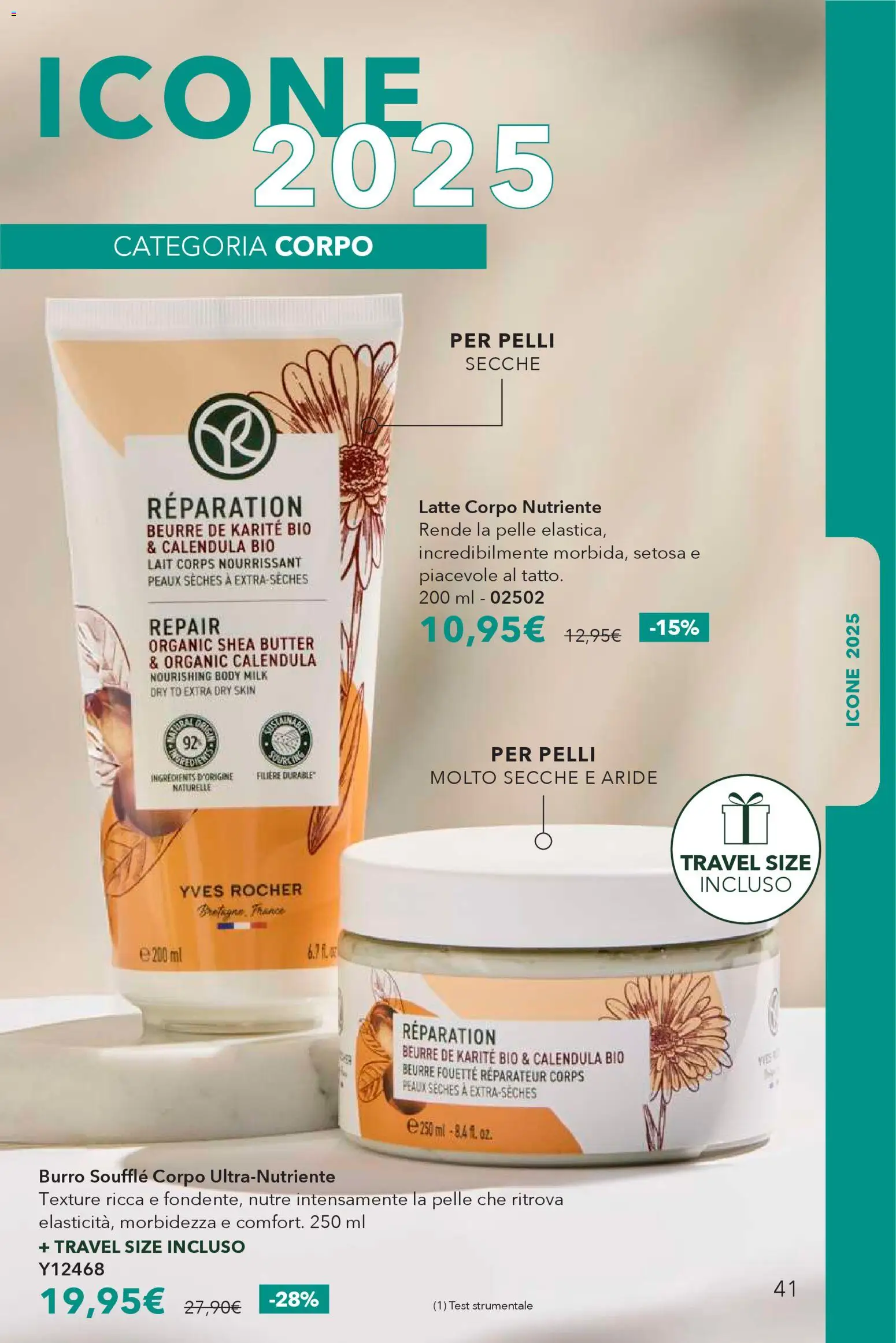 Volantino Yves Rocher del 16.12.2025 | Pagina: 41 | Prodotti: Latte, Burro