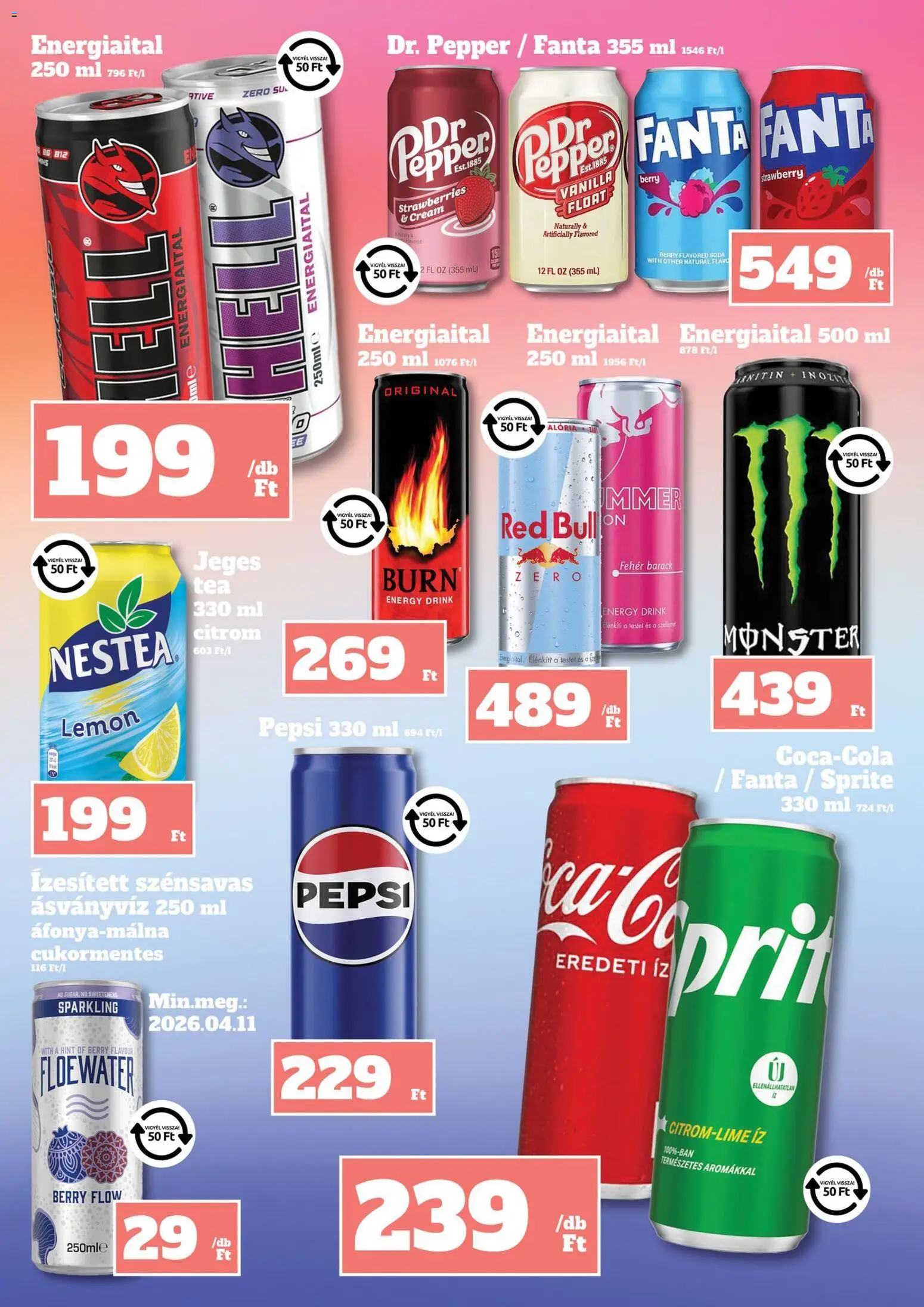 Family Diszkont akciós ujság - amely érvényes a következő dátumtól: 26.03.2026 | Oldal: 21 | Termékek: Pepsi, Fanta, Ásványvíz, Citrom